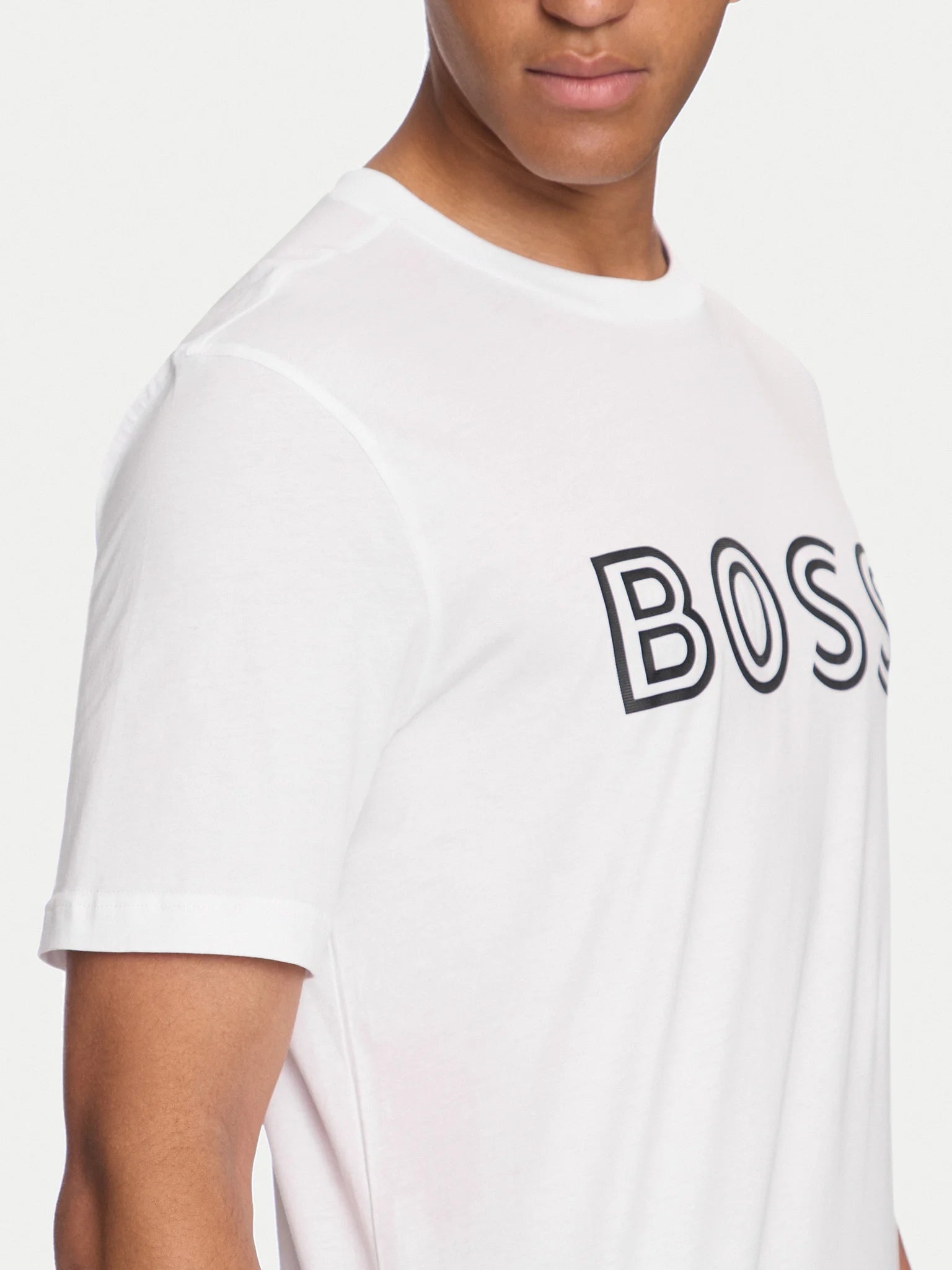 Boss T Shirt Tee 1 50519358 White Branco_shot4