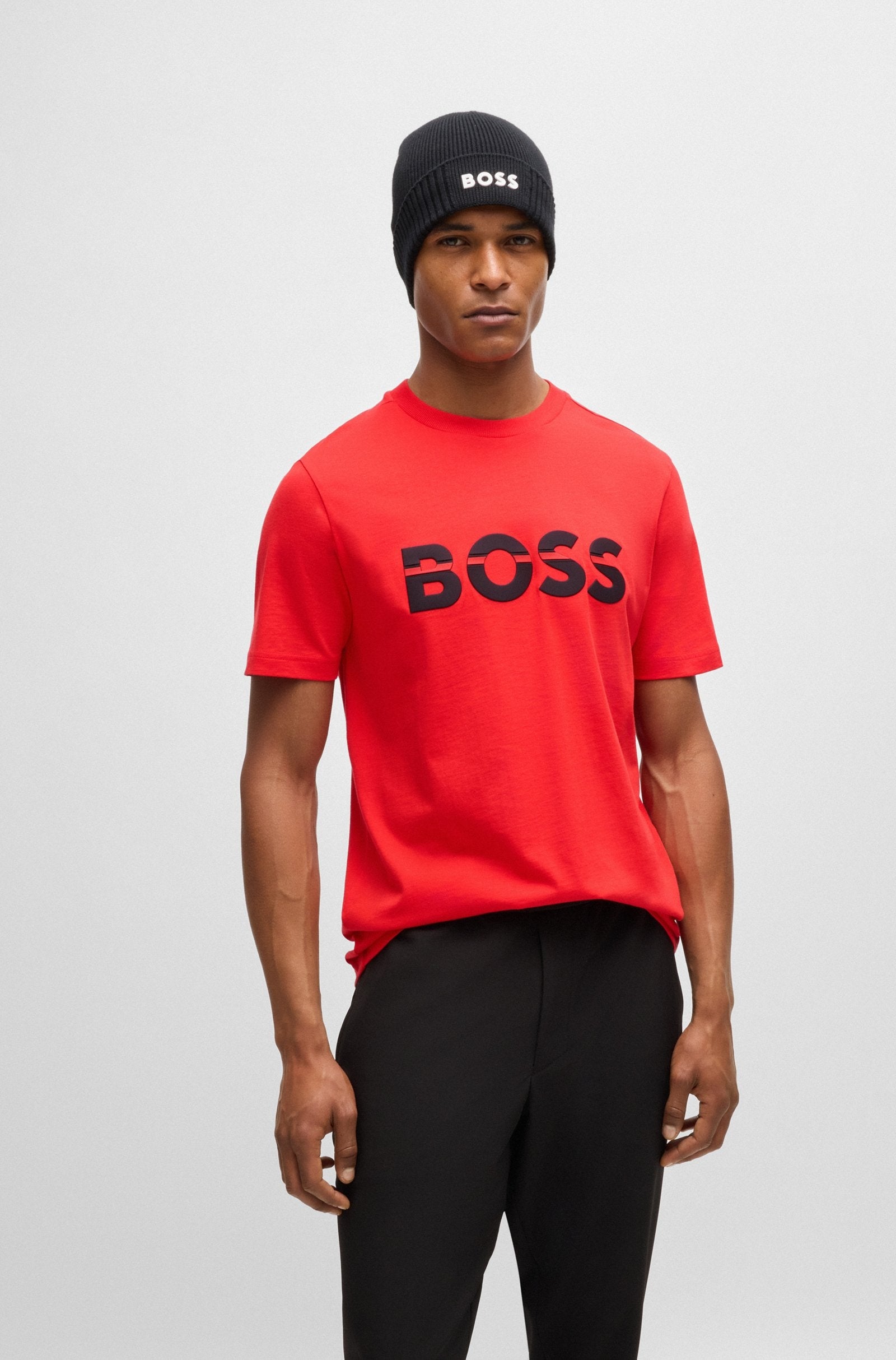 Boss T Shirt Tee 1 50525208 Red Vermelho_shot4