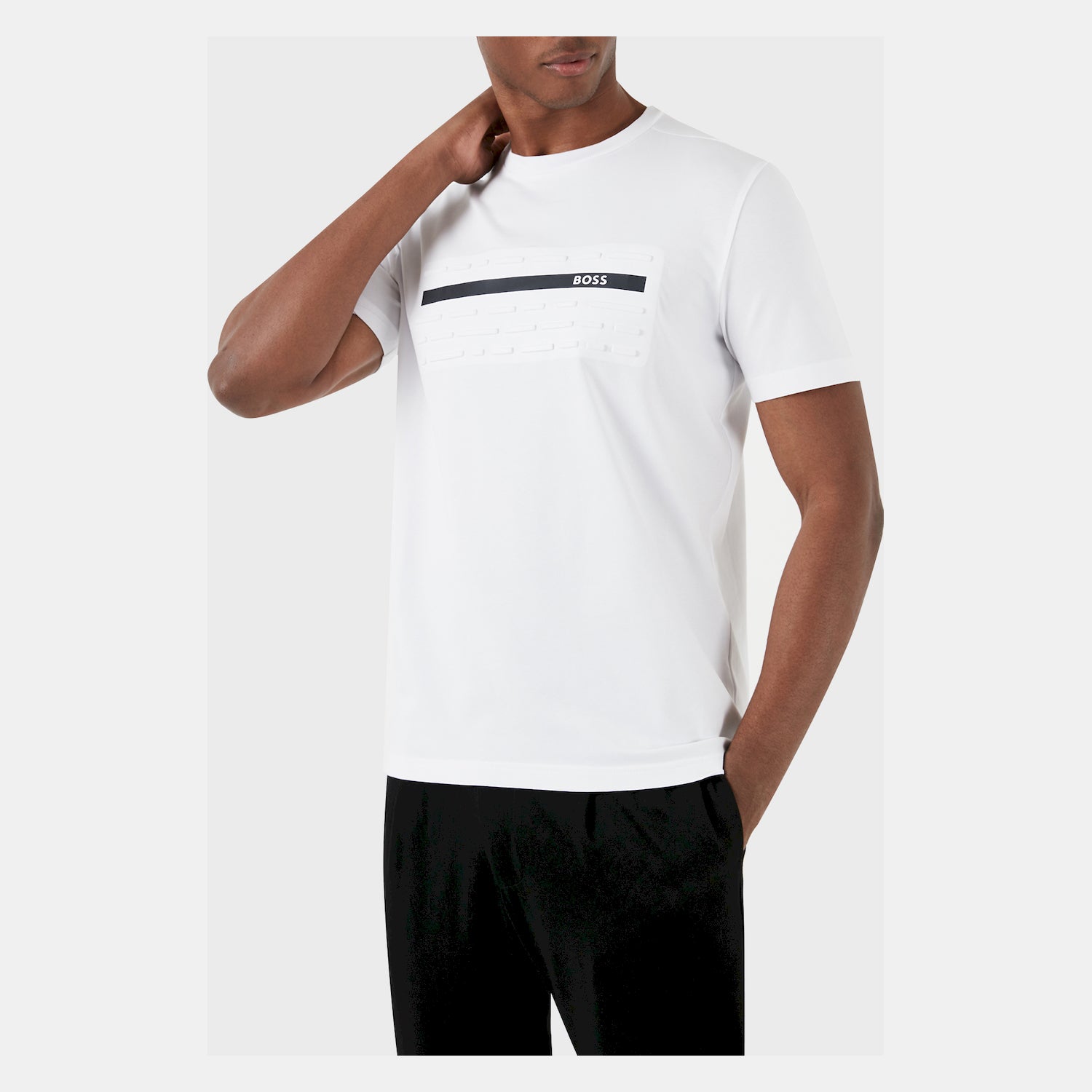 Boss T Shirt Tee 4 50513010 White Branco_shot1