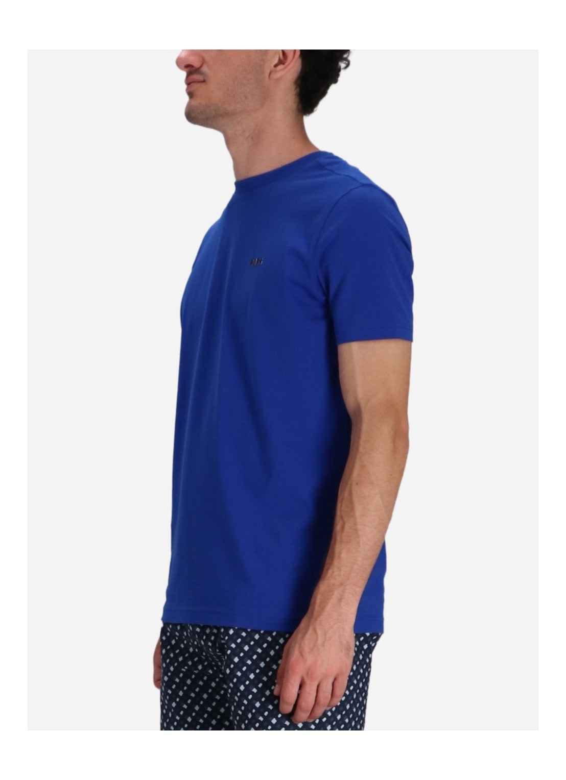 Boss T Shirt Tee 50506373 Blue Azul_shot4