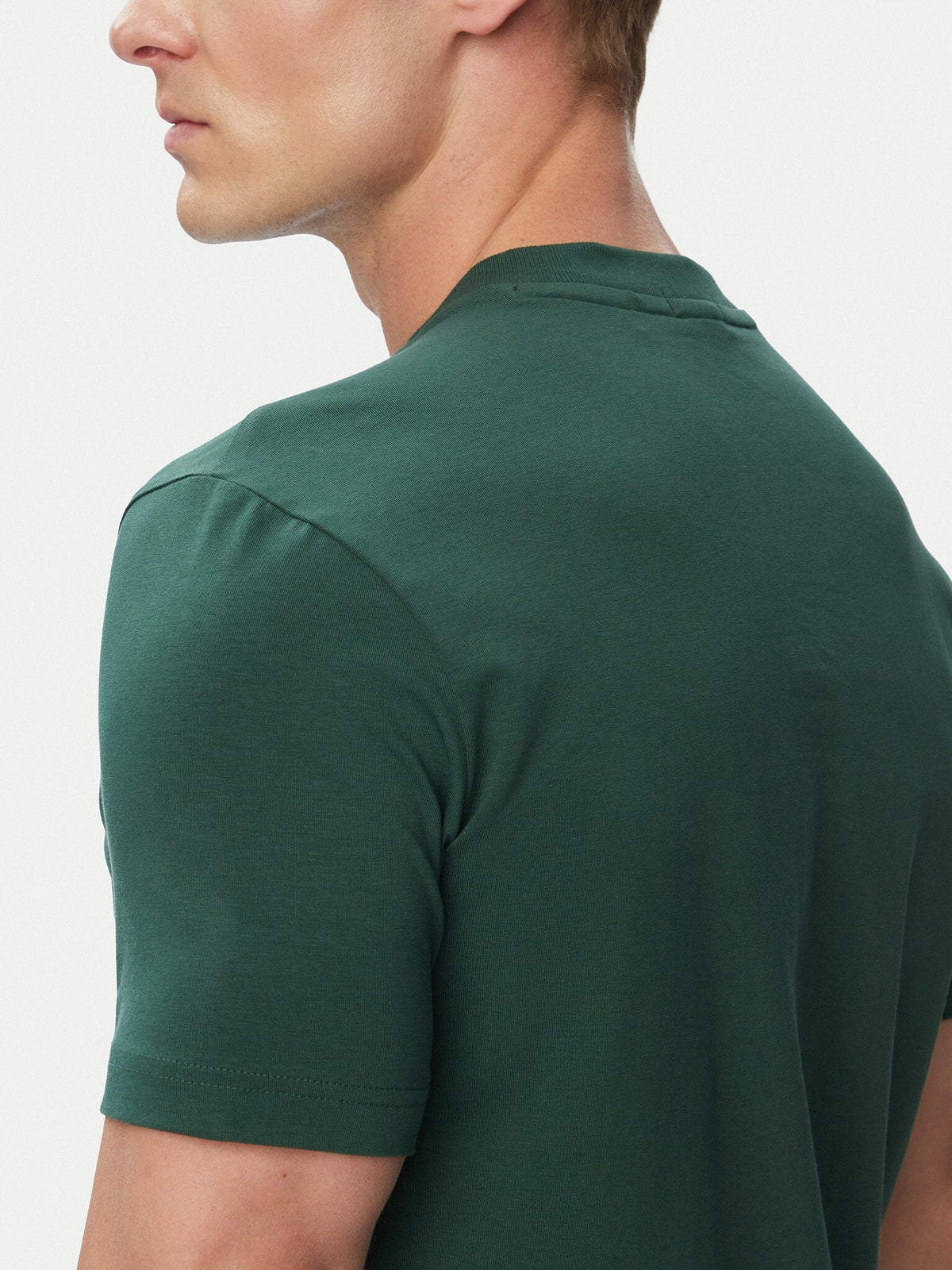Boss T Shirt Tee 50506373 Dk.green Verde Escuro_shot5