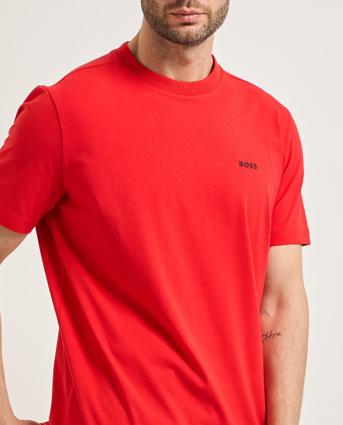 Boss T Shirt Tee 50506373 Red Vermelho_shot2