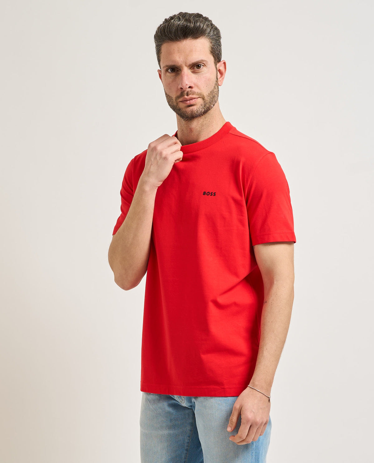 Boss T Shirt Tee 50506373 Red Vermelho_shot3