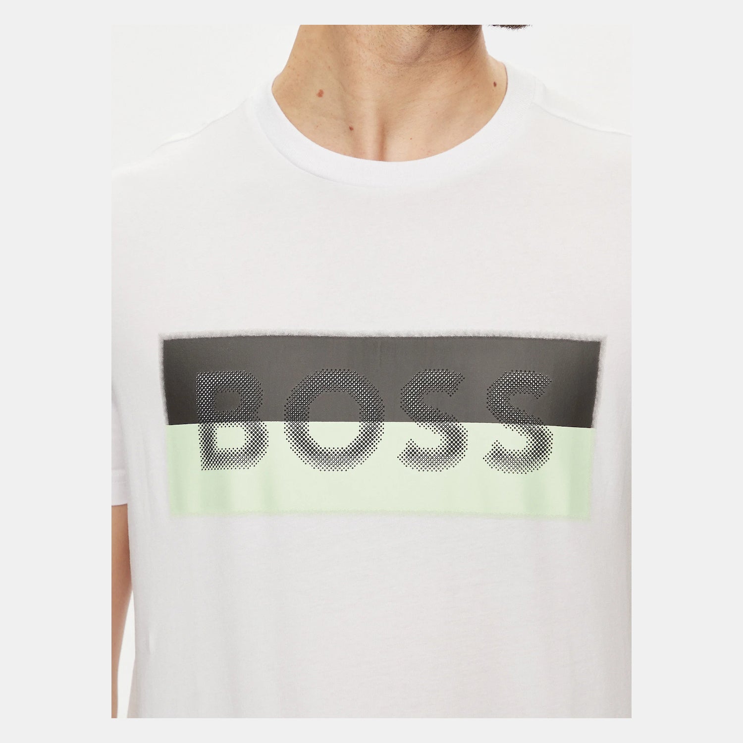 Boss T Shirt Tee 9 White Branco_shot2