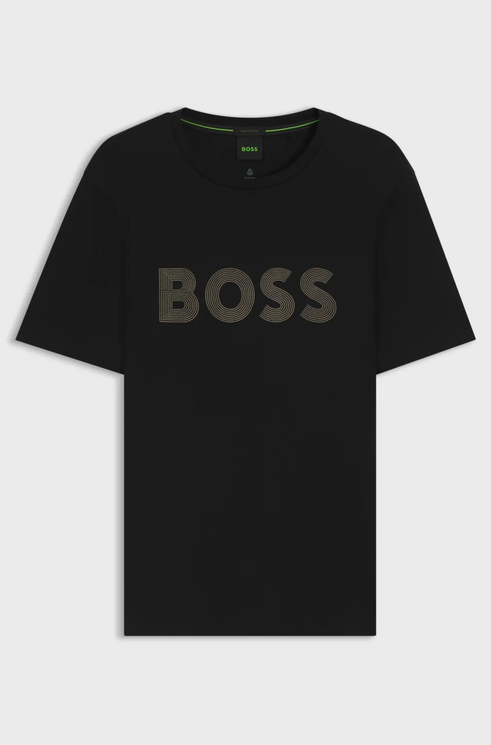 Boss T Shirt Tee Logo Futur Black Preto_shot5