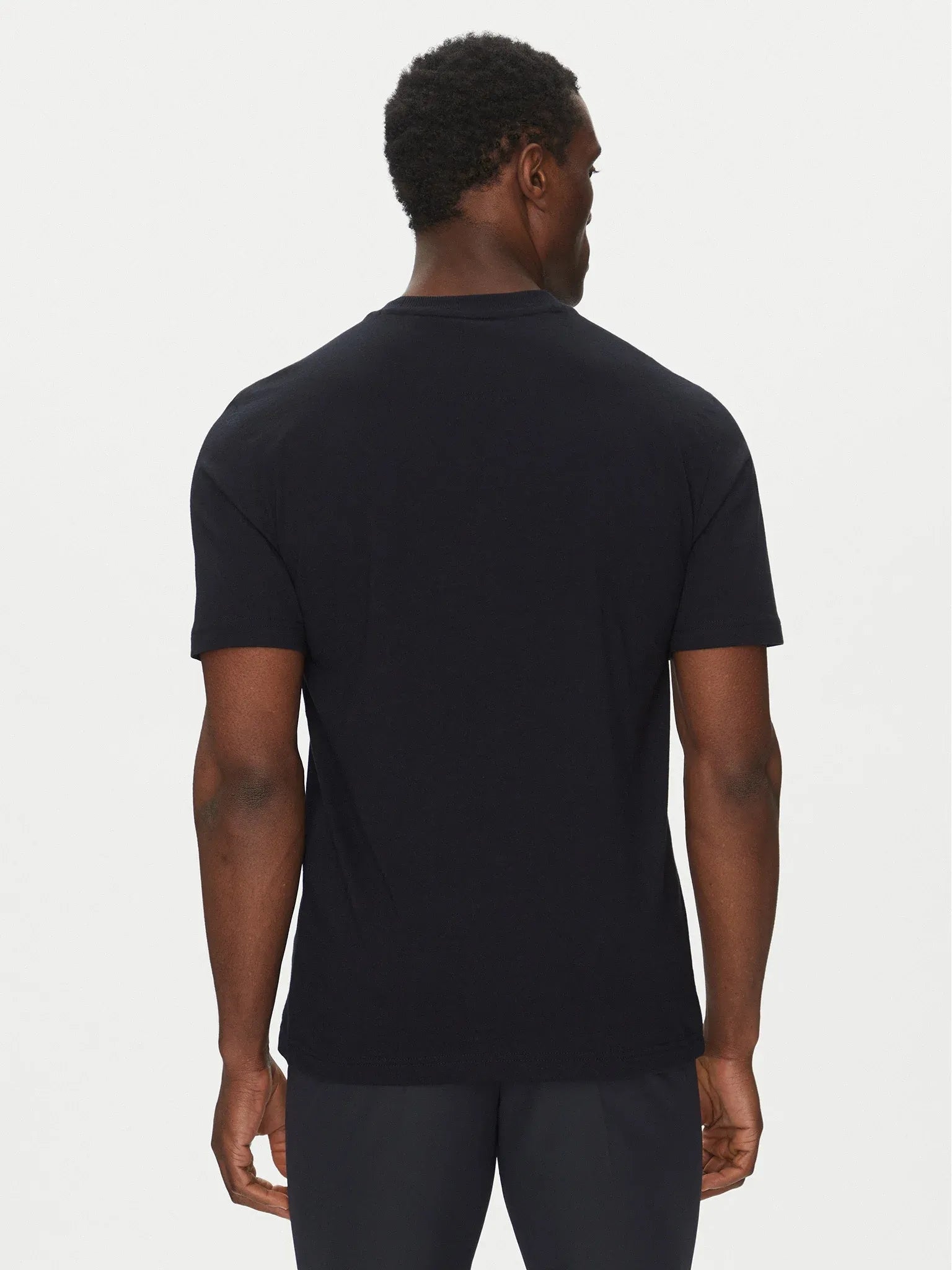 Boss T Shirt Tee Logo Rib Dk.blue Azul Escuro_shot5