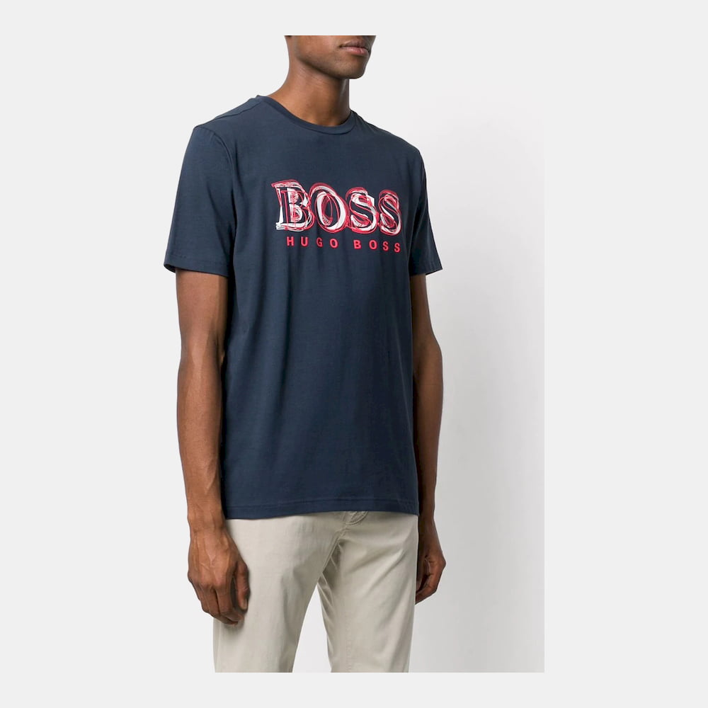 Boss T Shirt Tee4 50424073 Navy Navy Shot3