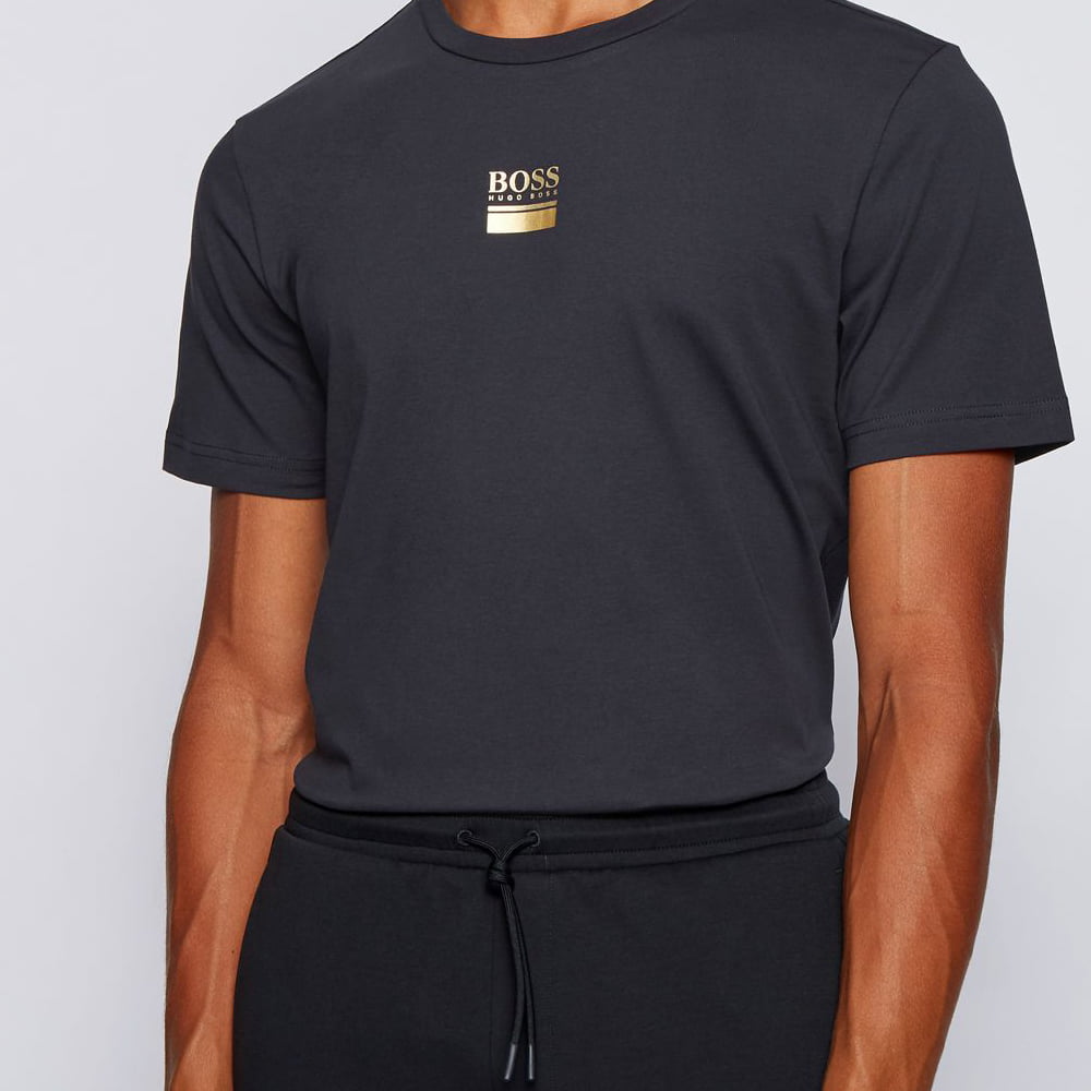 Boss T Shirt Tee6 50436241 Midnight B Azul Midnight Shot5