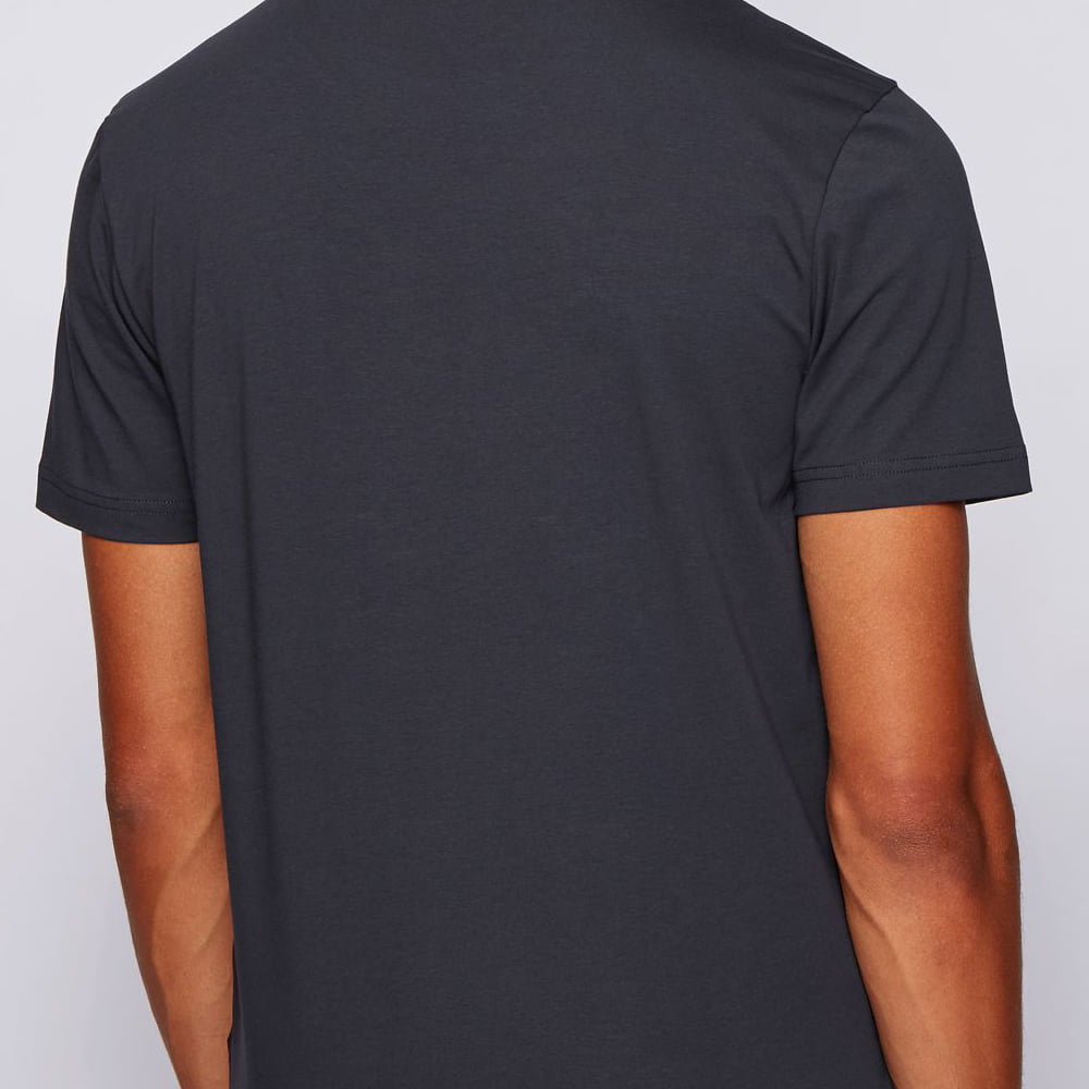 Boss T Shirt Tee6 50436241 Midnight B Azul Midnight Shot7