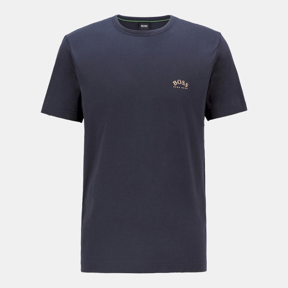 Boss T Shirt Teecurved Dk.blue Azul Escuro Shot4