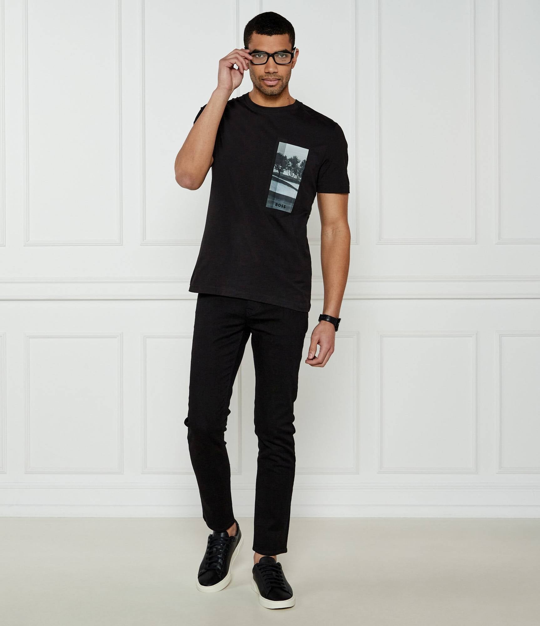 Boss T Shirt Teedeserttechs Black Preto_shot4