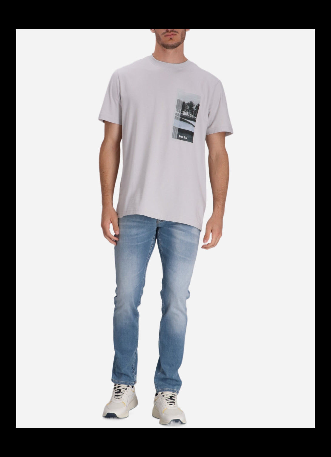Boss T Shirt Teedeserttechs Lt.grey Cinza Claro_shot3