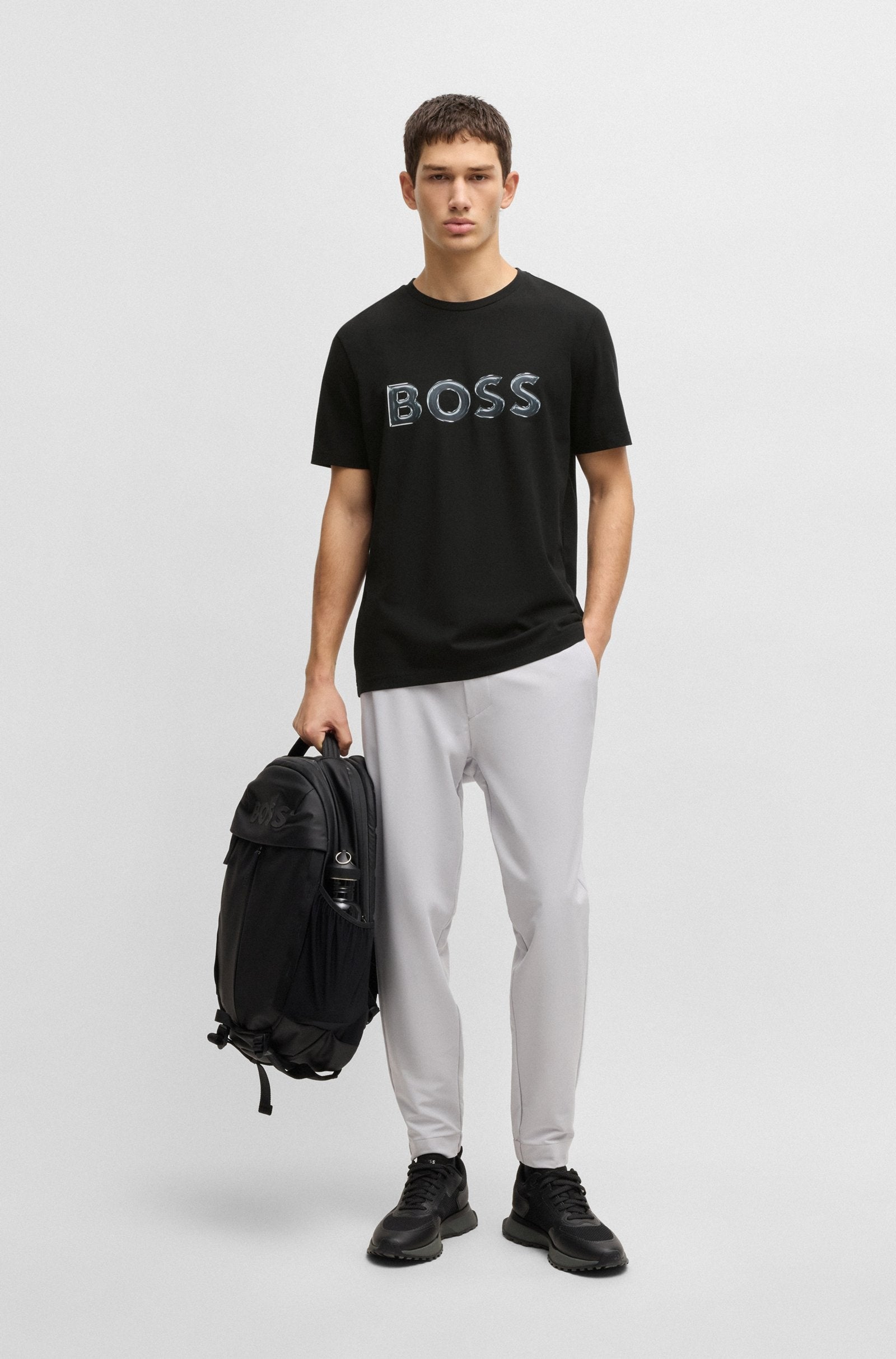 Boss T Shirt Teelogo Black Preto_shot3