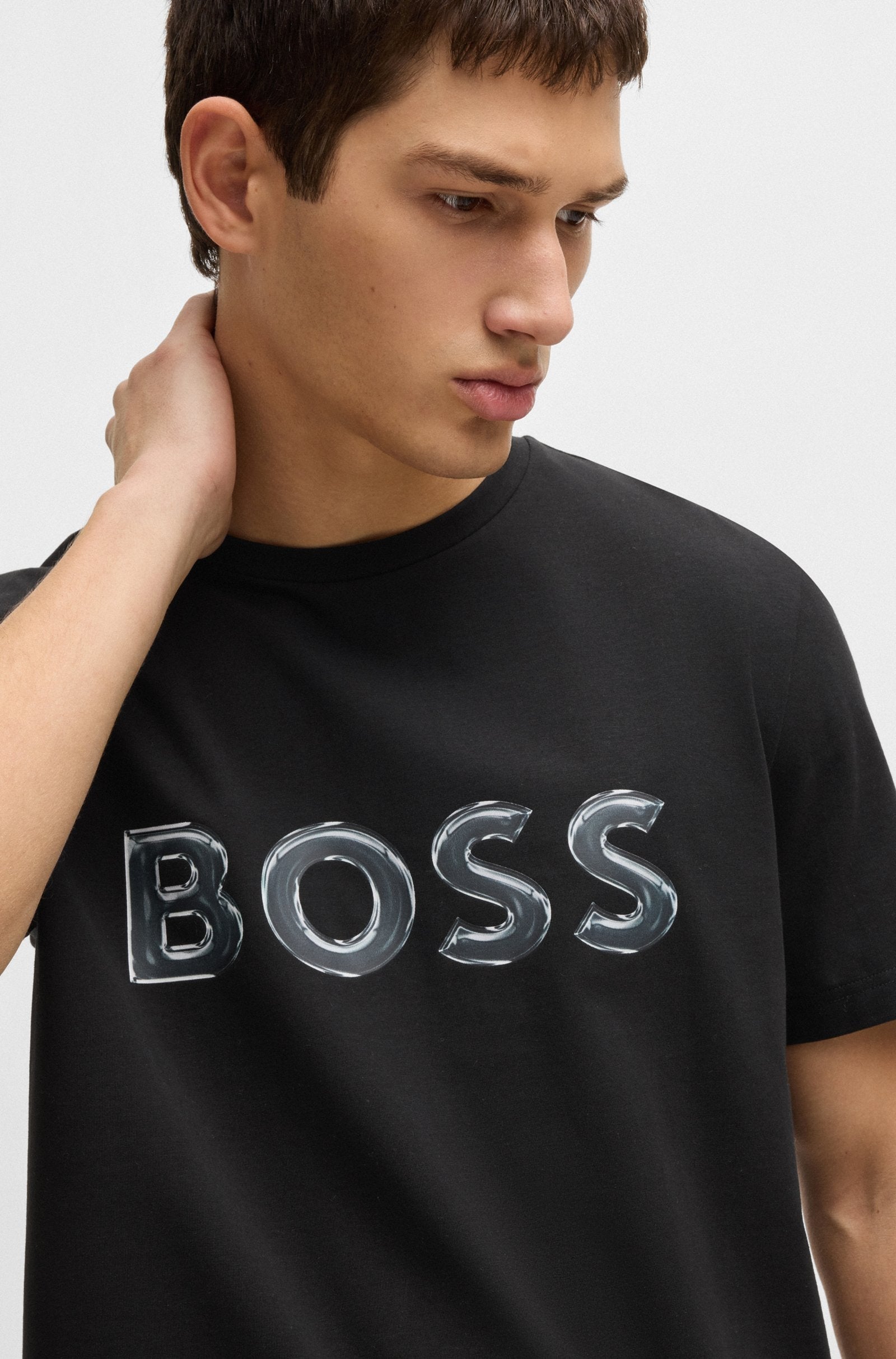 Boss T Shirt Teelogo Black Preto_shot4