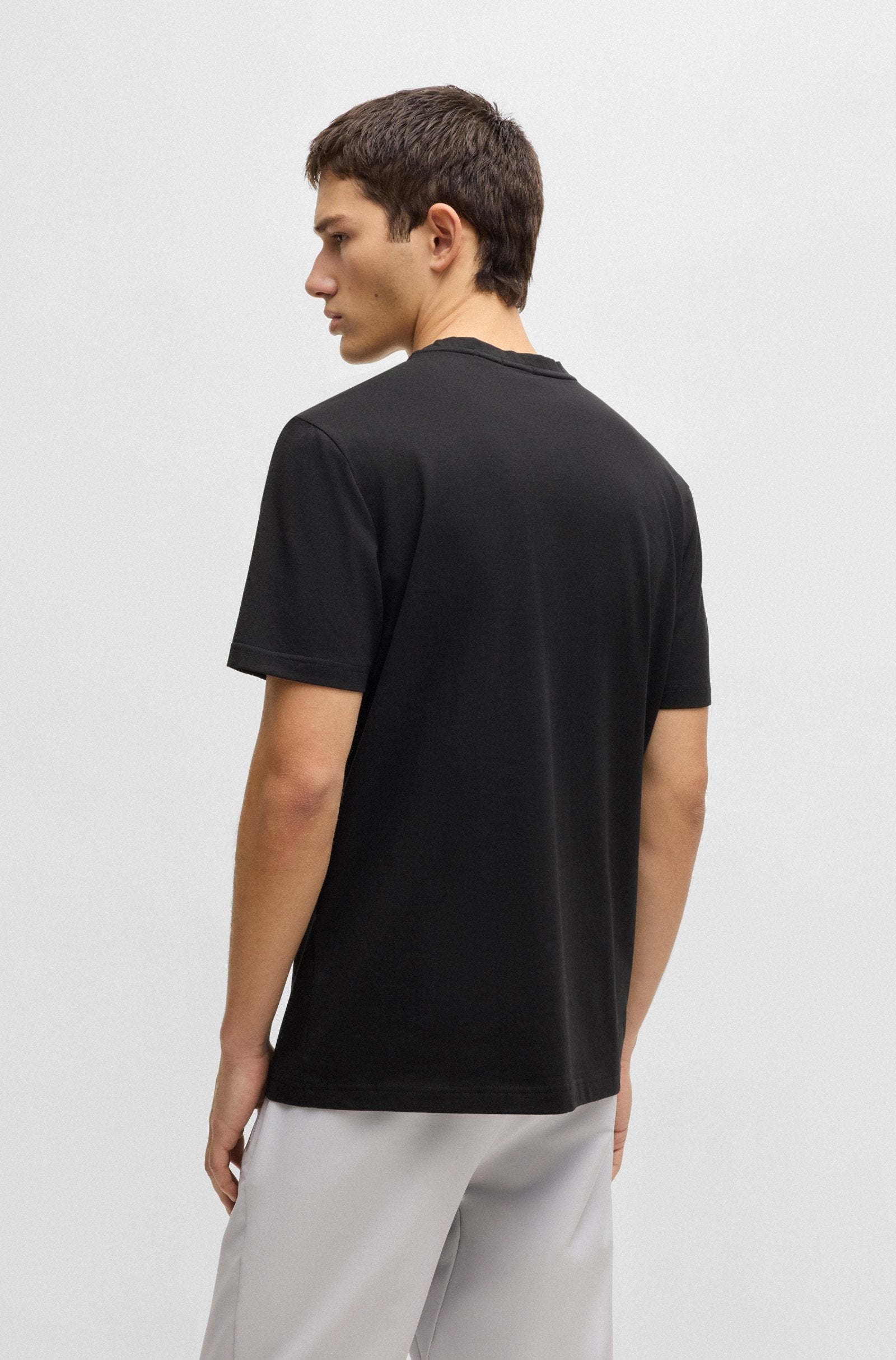 Boss T Shirt Teelogo Black Preto_shot6