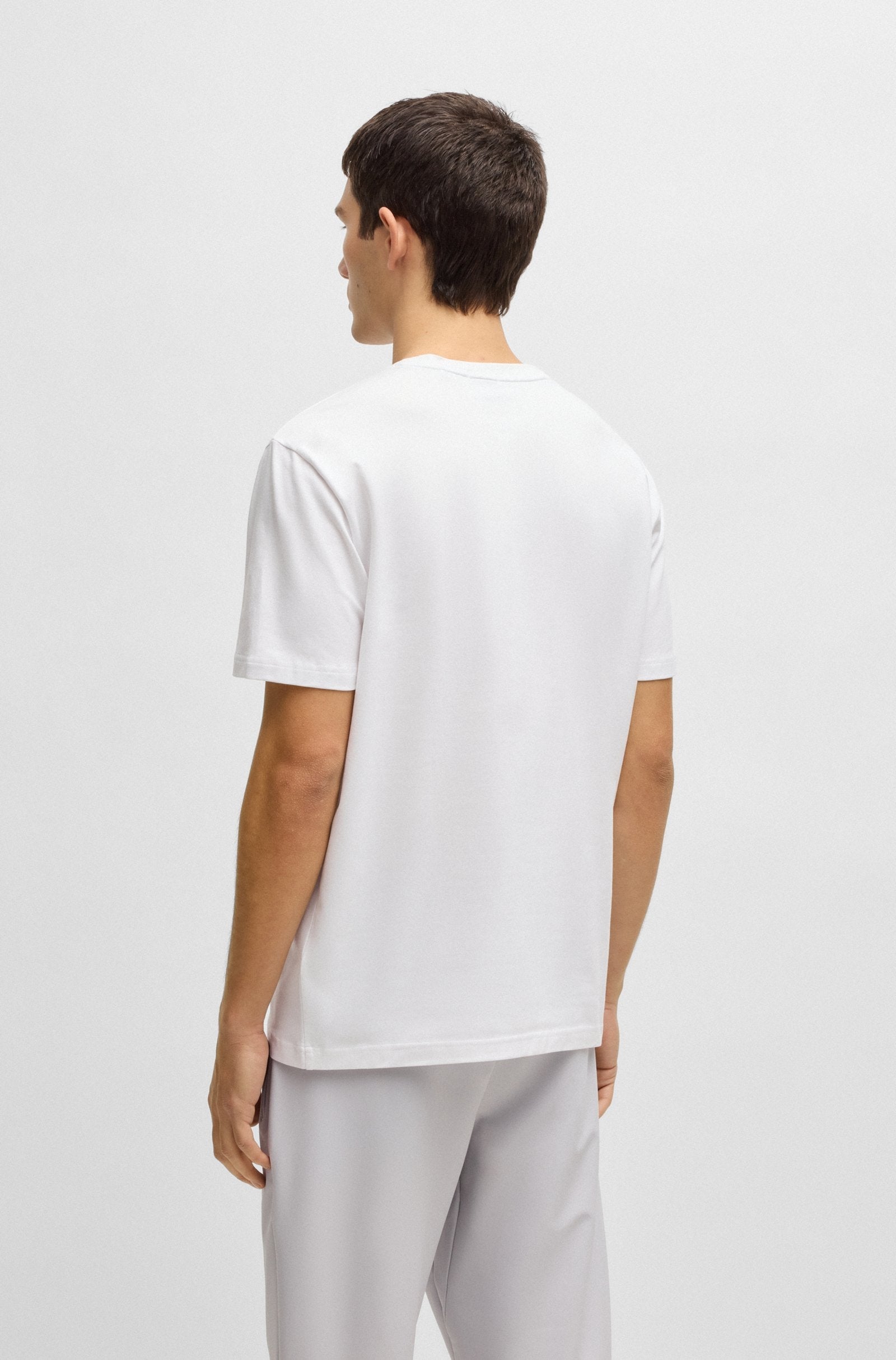 Boss T Shirt Teelogo White Branco_shot5