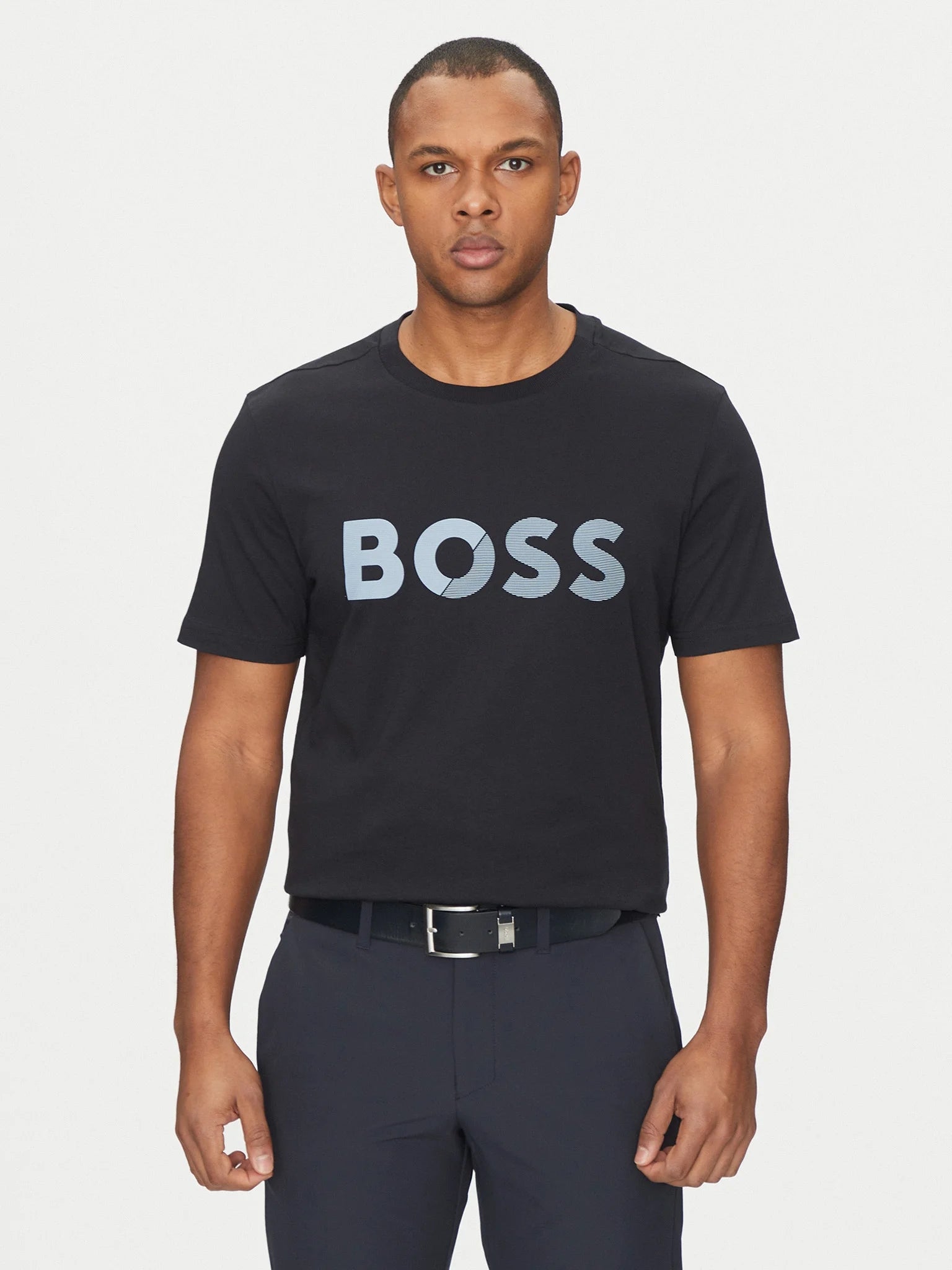 Boss T Shirt Teetapelogo Dk.blue Azul Escuro_shot3