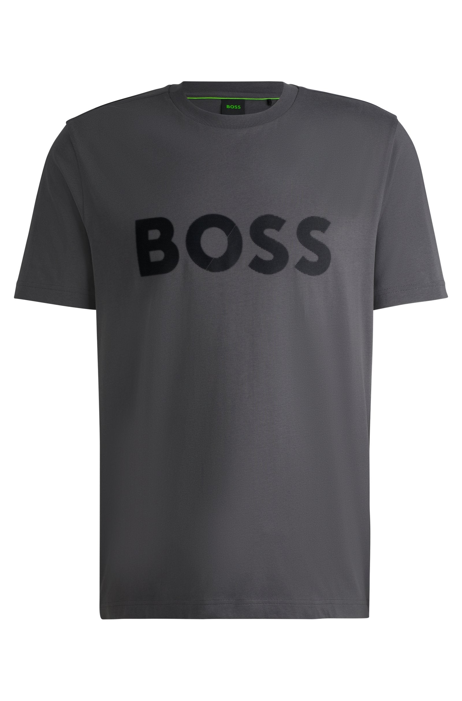 Boss T Shirt Teetapelogo Dk.grey Cinza Escuro_shot1