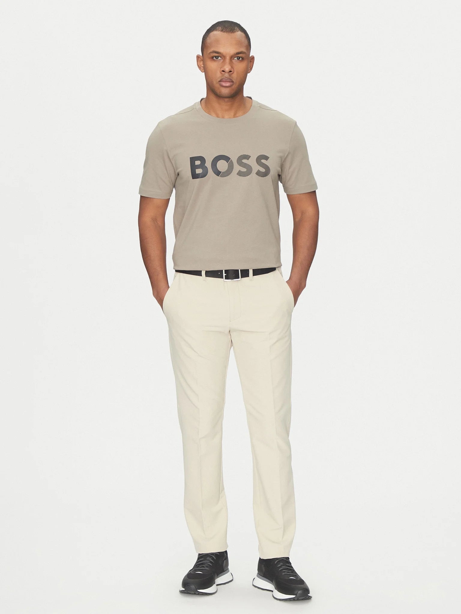 Boss T Shirt Teetapelogo Lt.green Verde_shot1