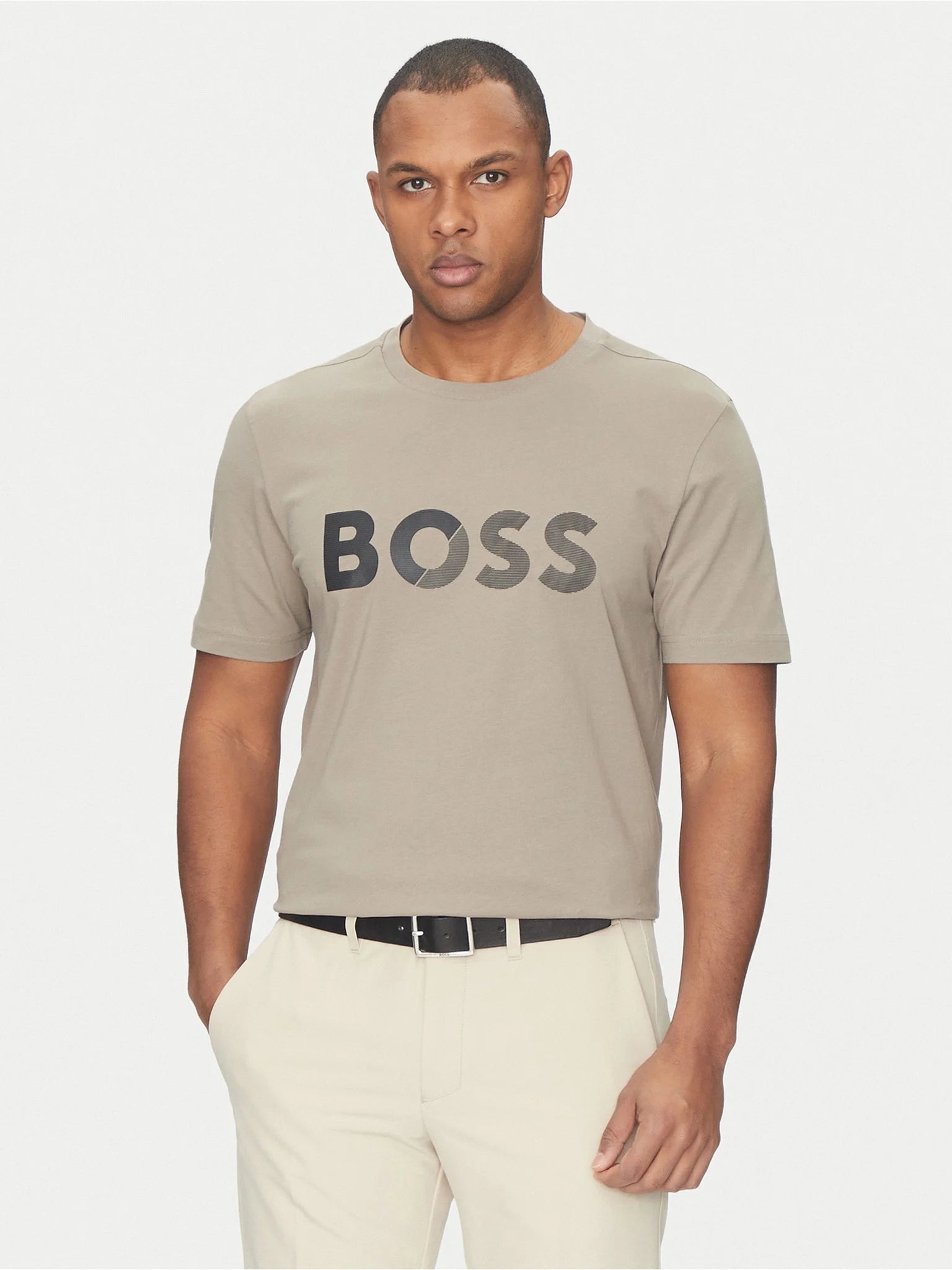 Boss T Shirt Teetapelogo Lt.green Verde_shot5