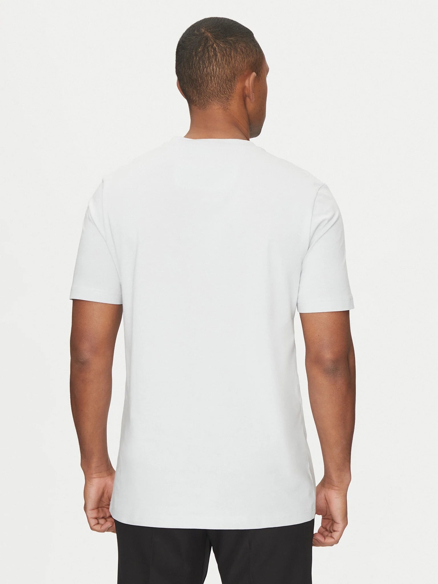 Boss T Shirt Teetapelogo Lt.grey Cinza Claro_shot1