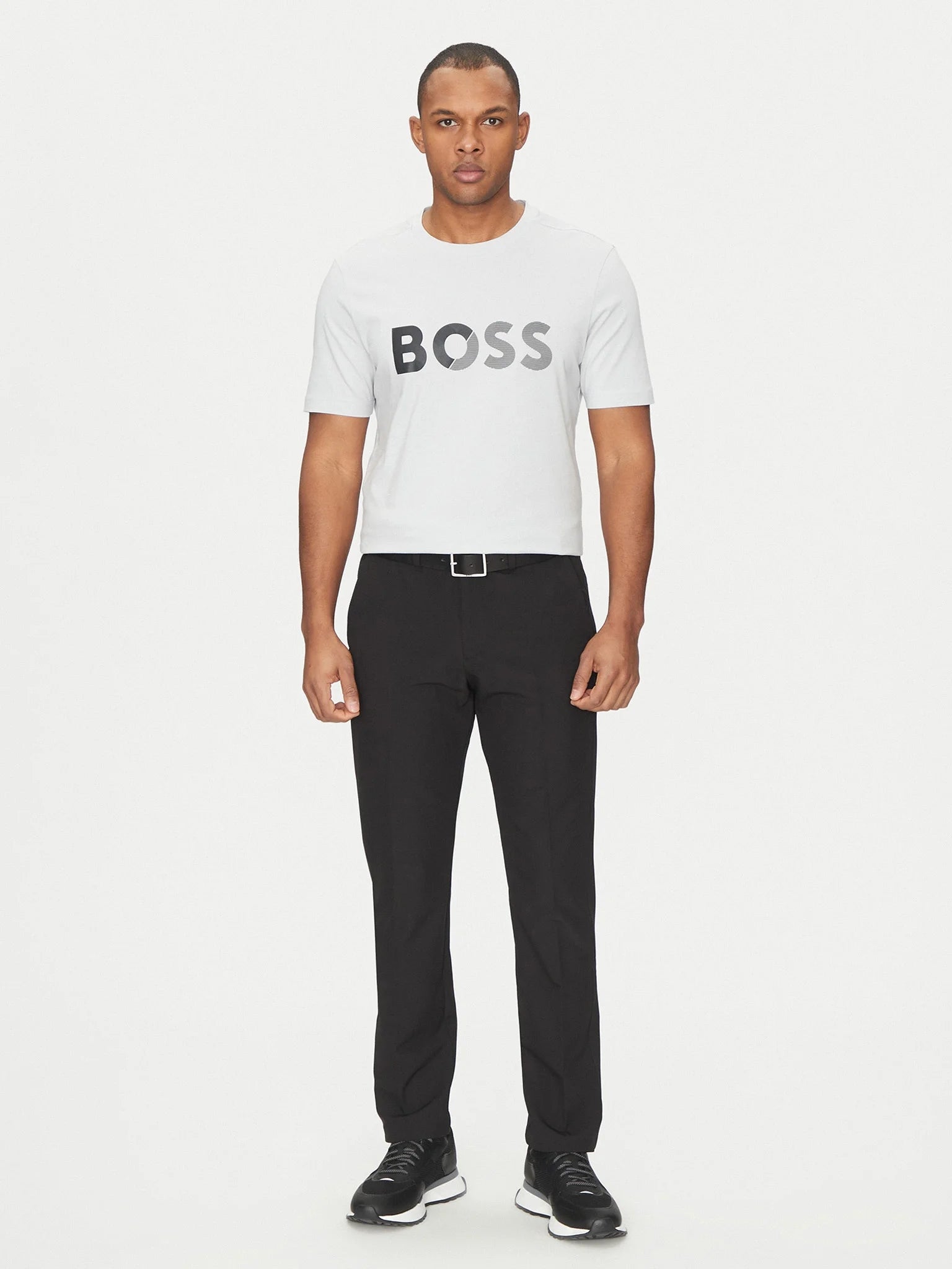 Boss T Shirt Teetapelogo Lt.grey Cinza Claro_shot5
