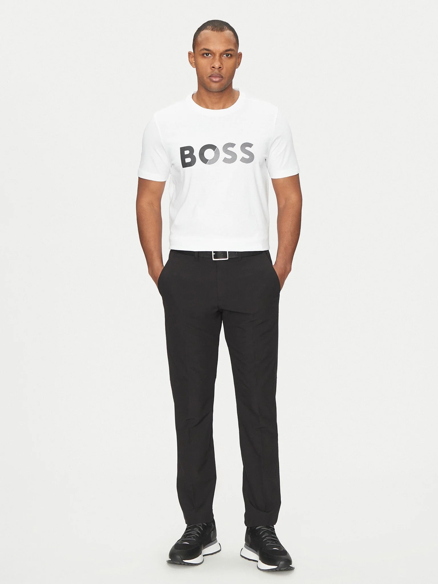 Boss T Shirt Teetapelogo White Branco_shot2