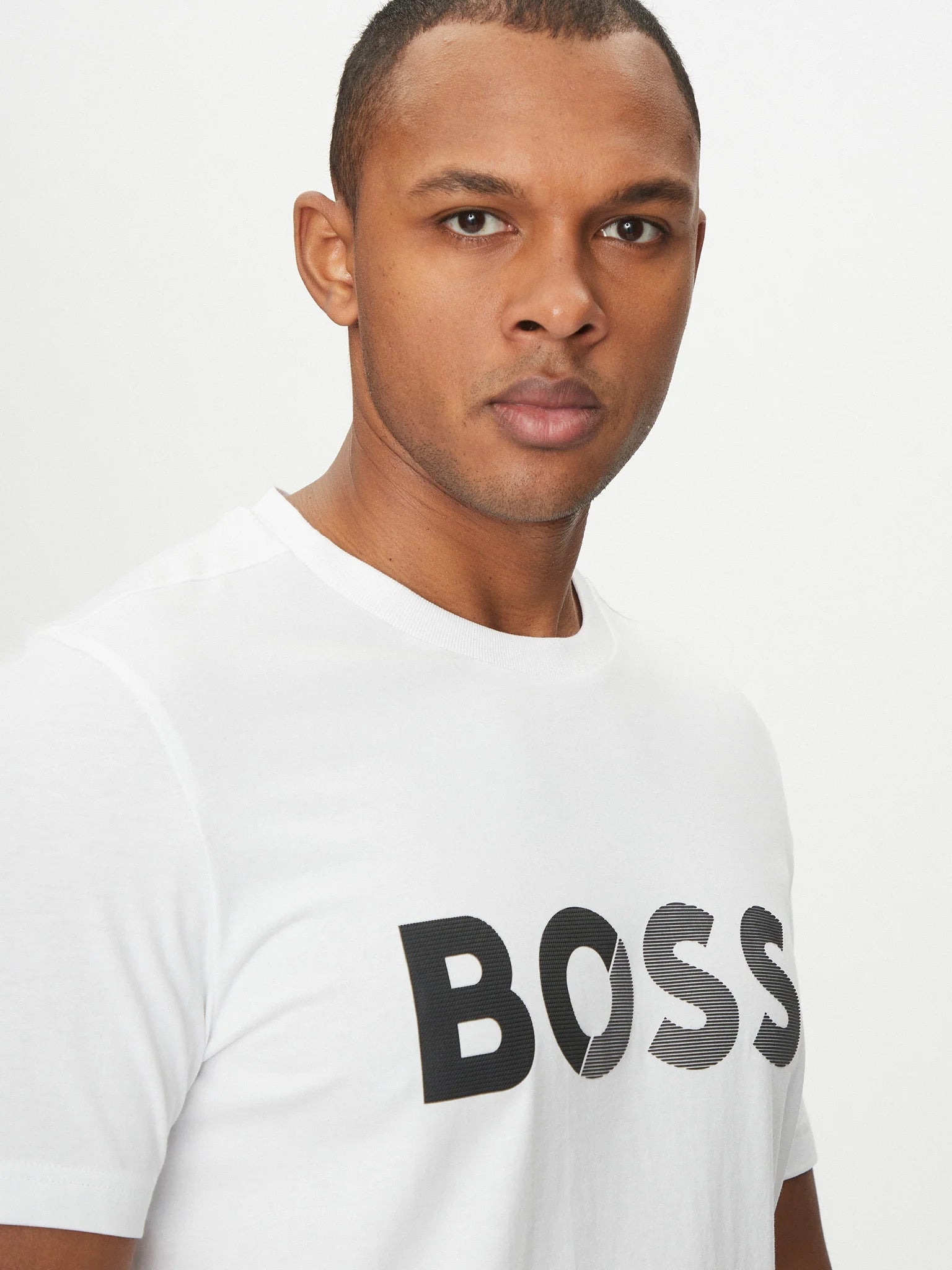 Boss T Shirt Teetapelogo White Branco_shot3