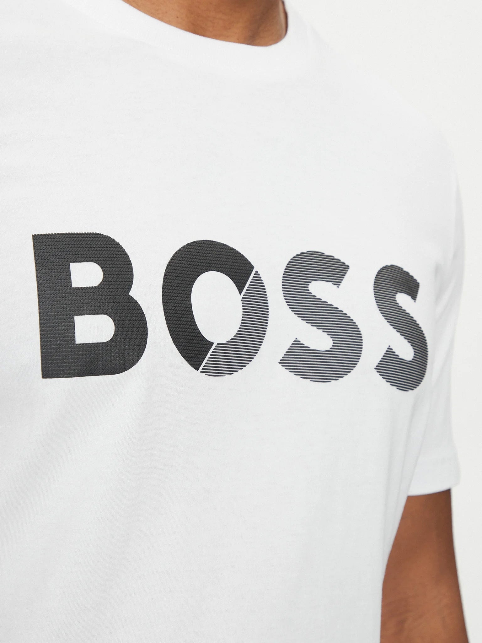 Boss T Shirt Teetapelogo White Branco_shot4
