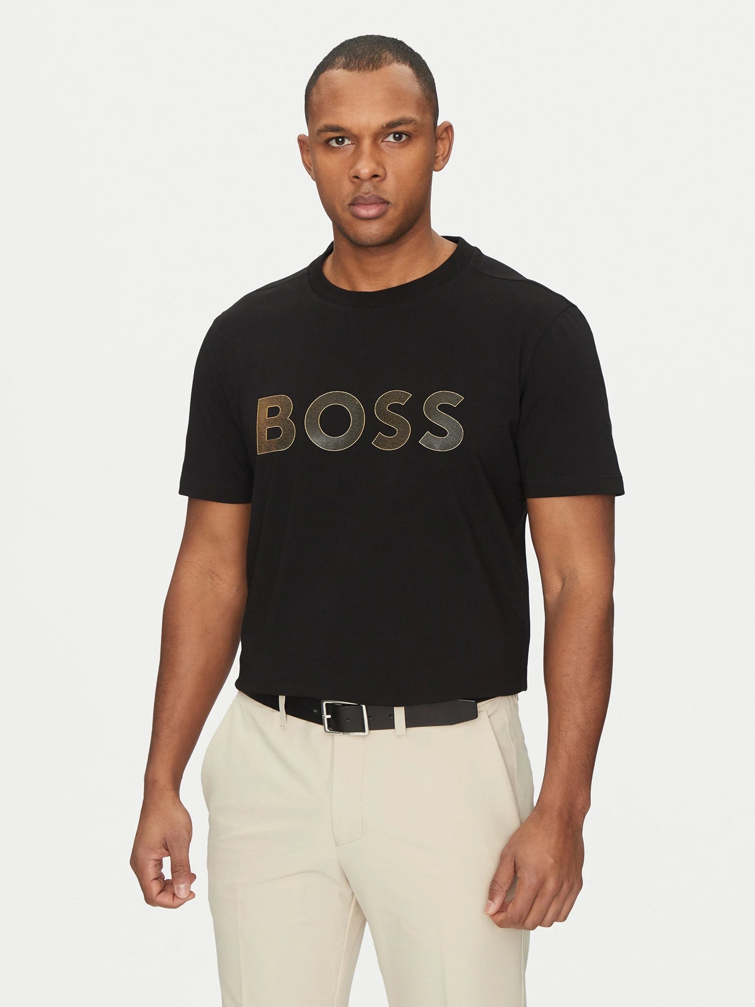 Boss T Shirt Teetllogo Black Preto_shot1