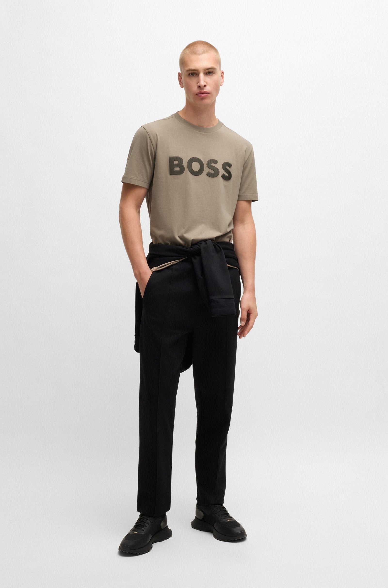 Boss T Shirt Teetllogo Lt.green Verde_shot2