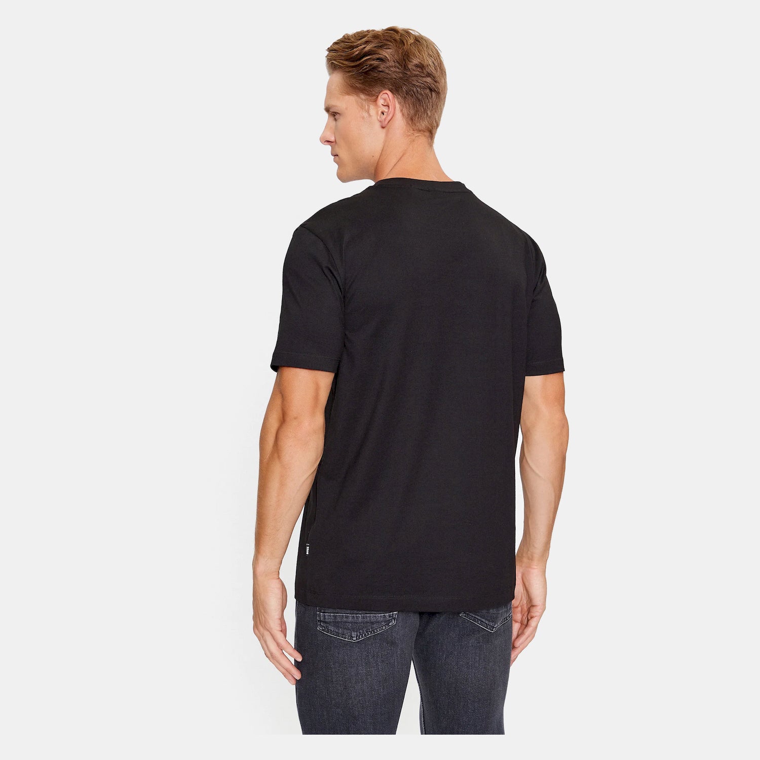 Boss T Shirt Tiburt354 Black Preto_shot1