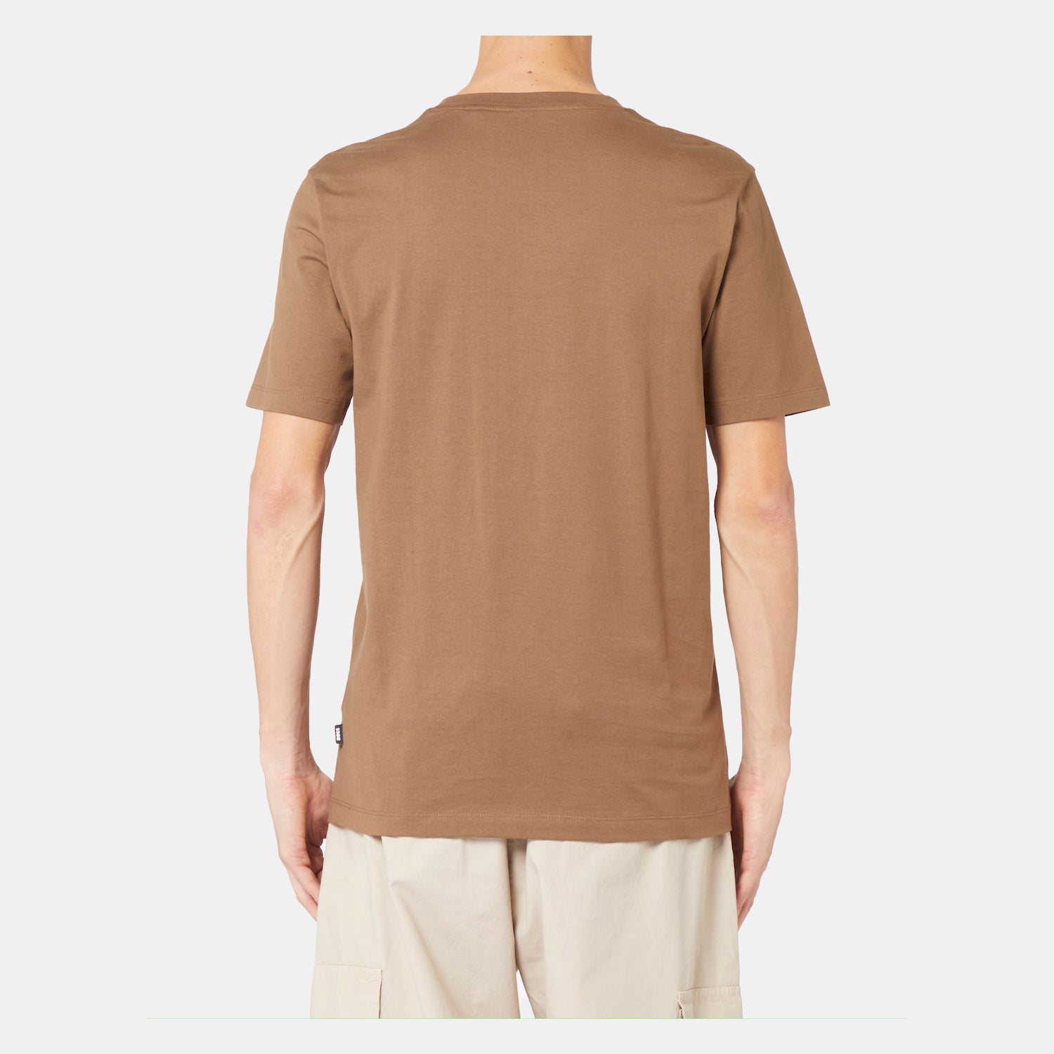Boss T Shirt Tiburt354 Brown Castanho_shot2
