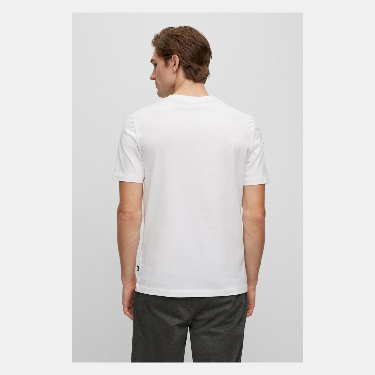 Boss T Shirt Tiburt354 White Branco_shot3