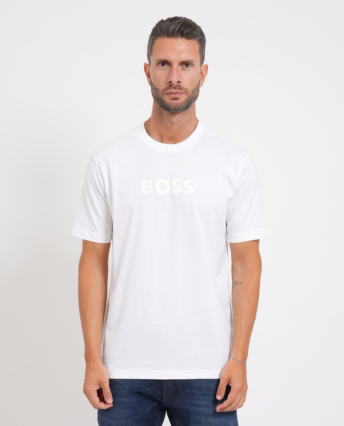 Boss T Shirt Ts Logo Natural Natural_shot1