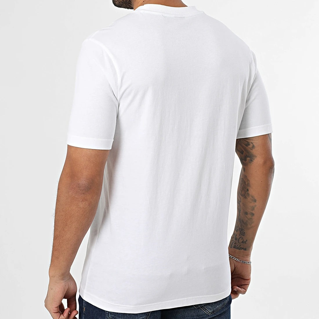 Boss T Shirt Ts Logo White Branco_shot4