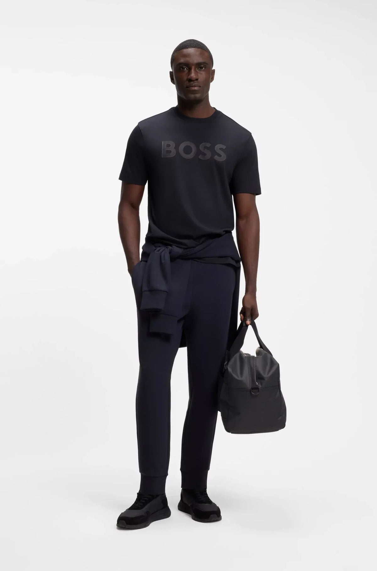 Boss T Shirt Ts Structure L Dk.blue Azul Escuro_shot3