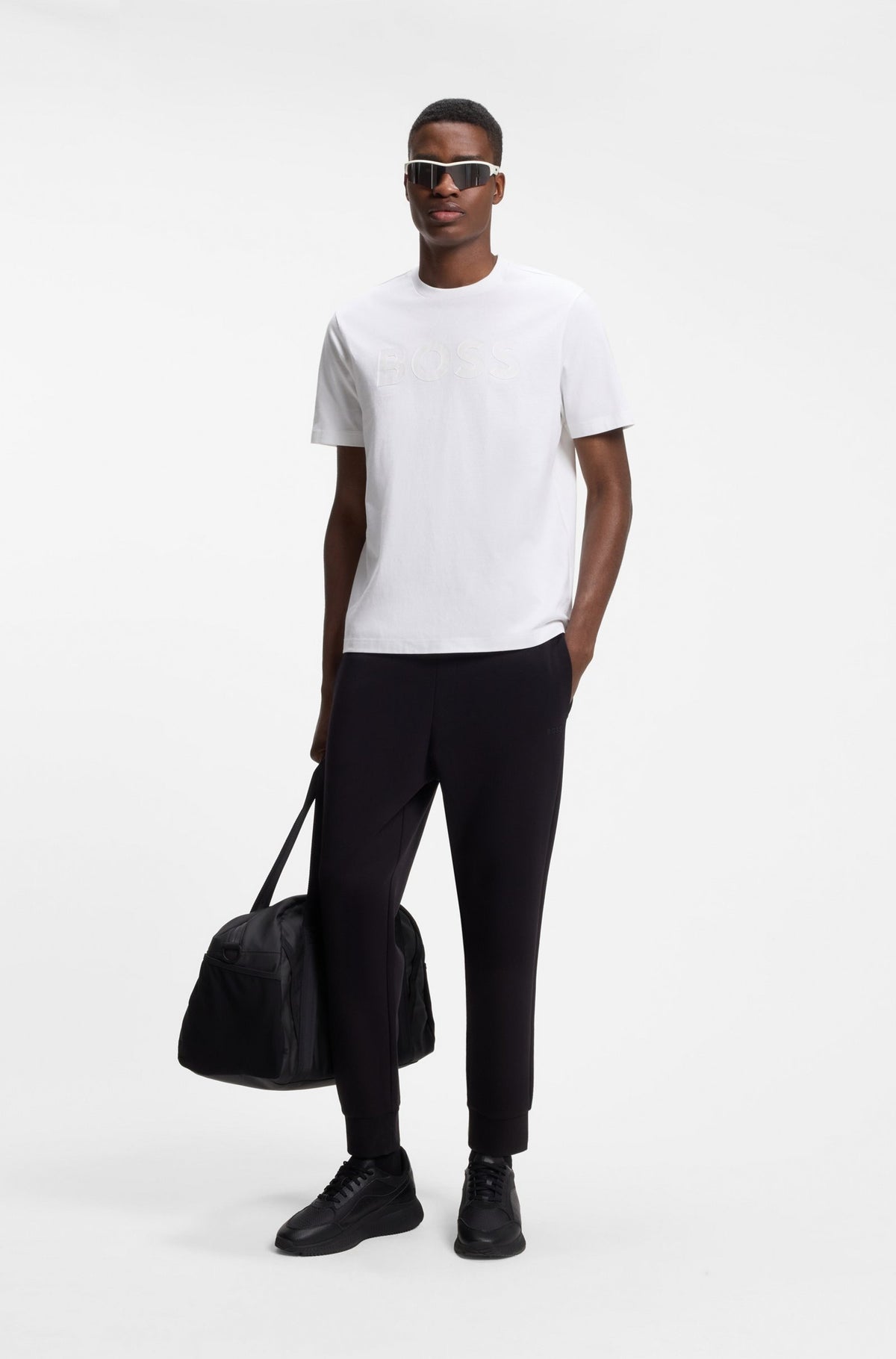 Boss T Shirt Ts Structure L White Branco_shot3