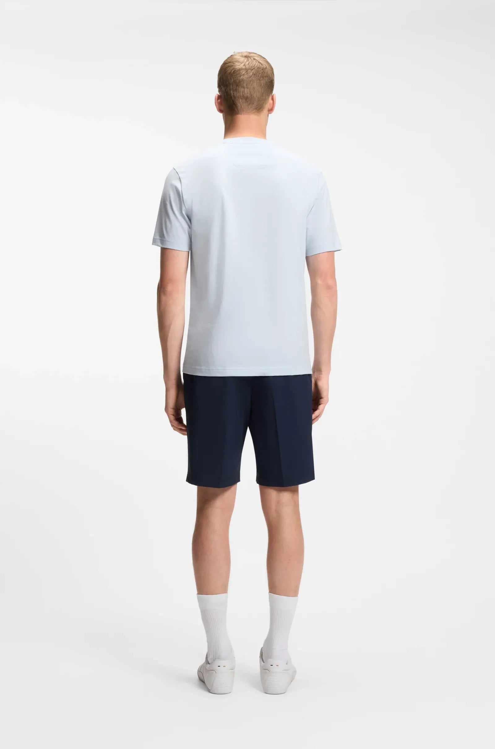 Boss T Shirt Ts Terrace Log Blue Azul_shot4