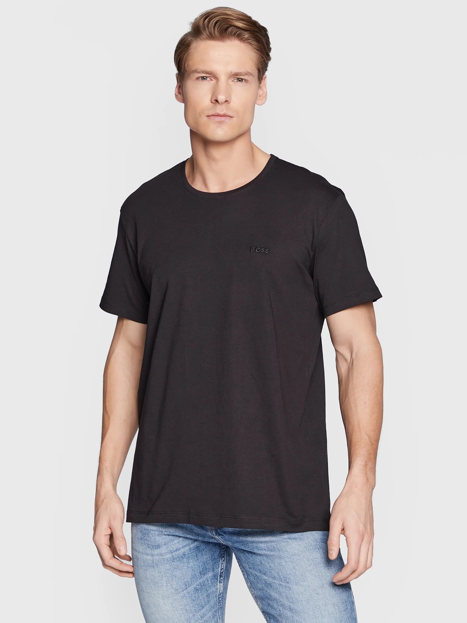 Boss T Shirt Tshirtrn 2p Co Black Preto_shot2