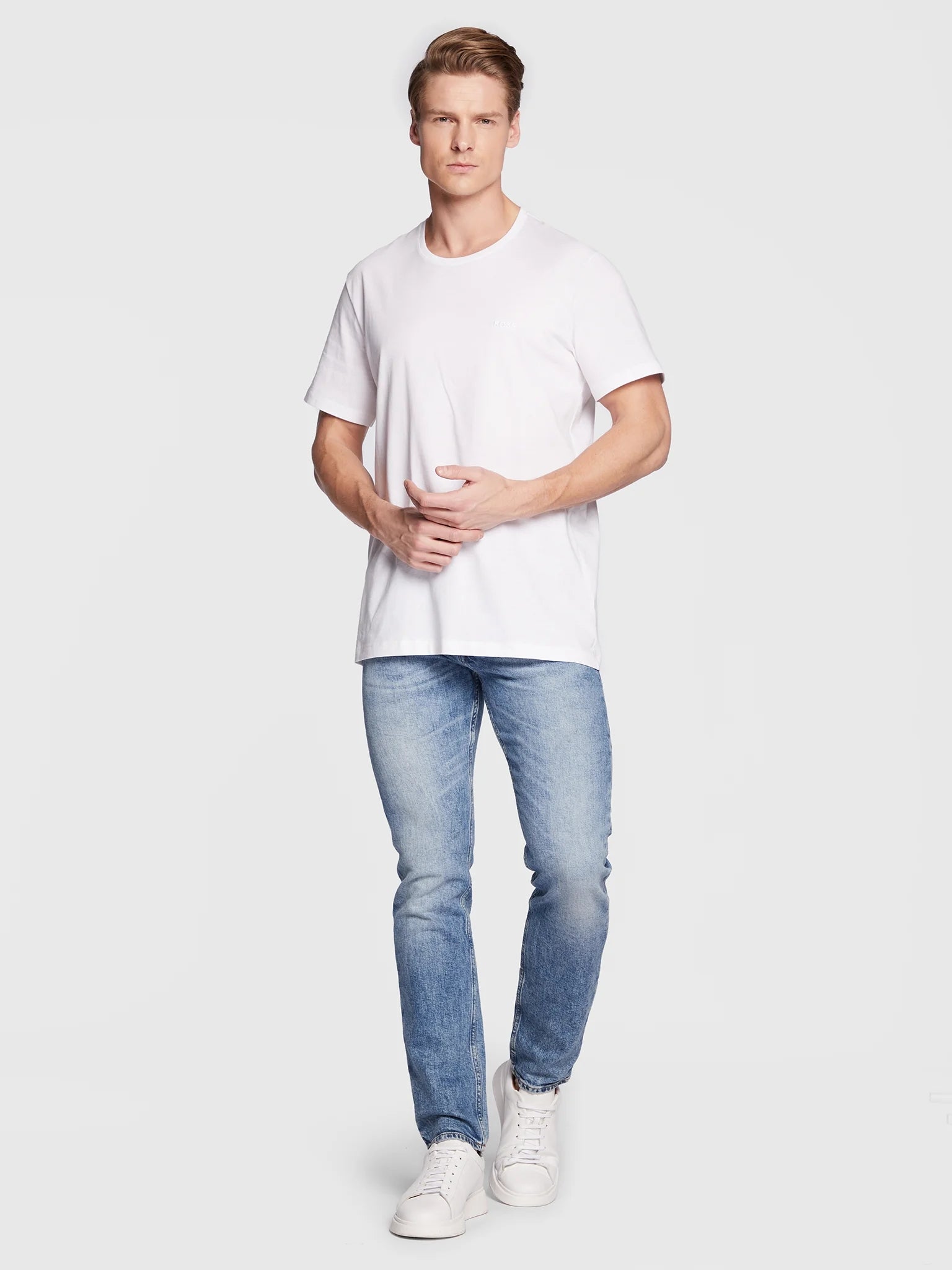 Boss T Shirt Tshirtrn 2p Co White Branco_shot3