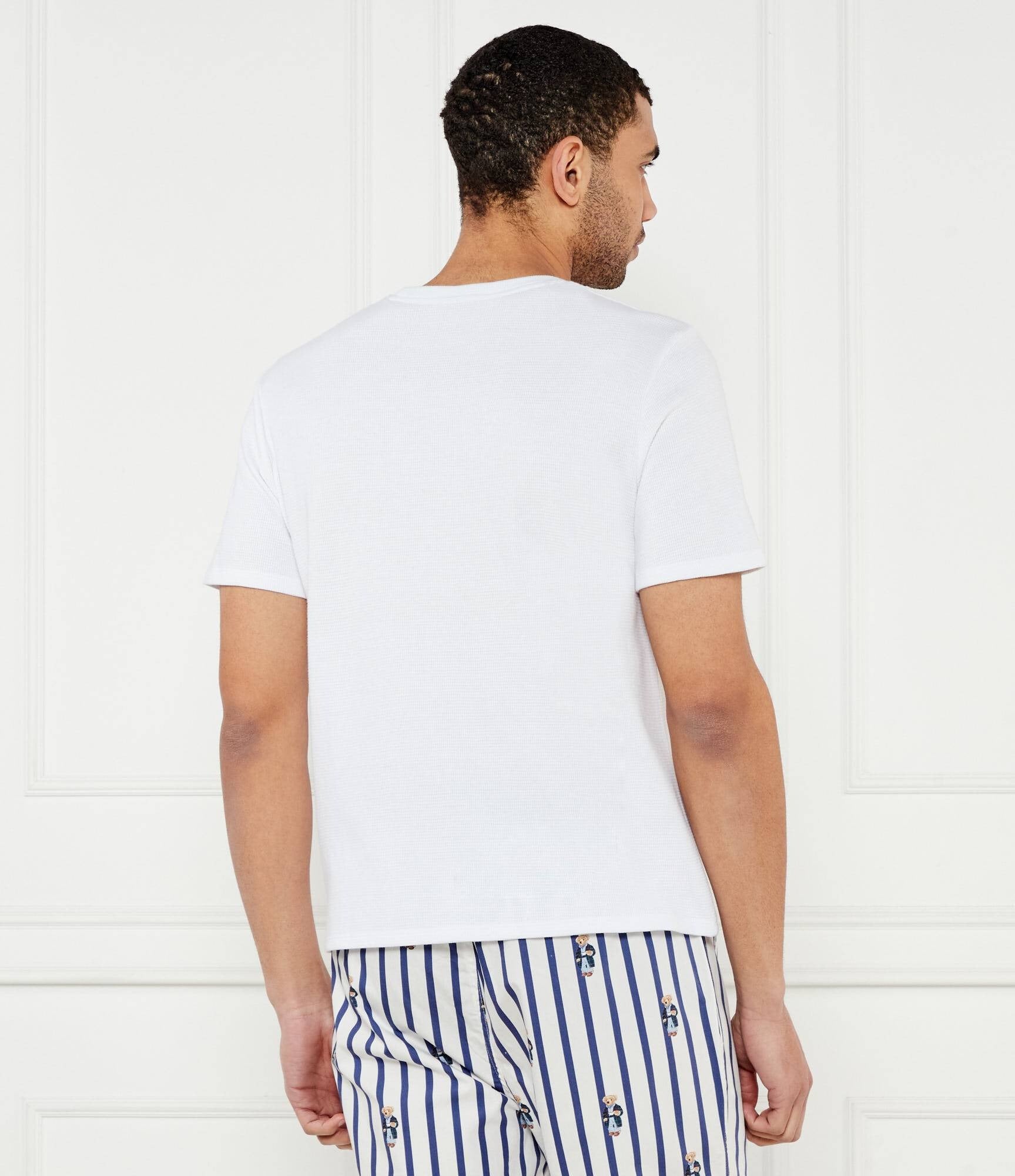 Boss T Shirt Waffle T Shirt White Branco_shot1