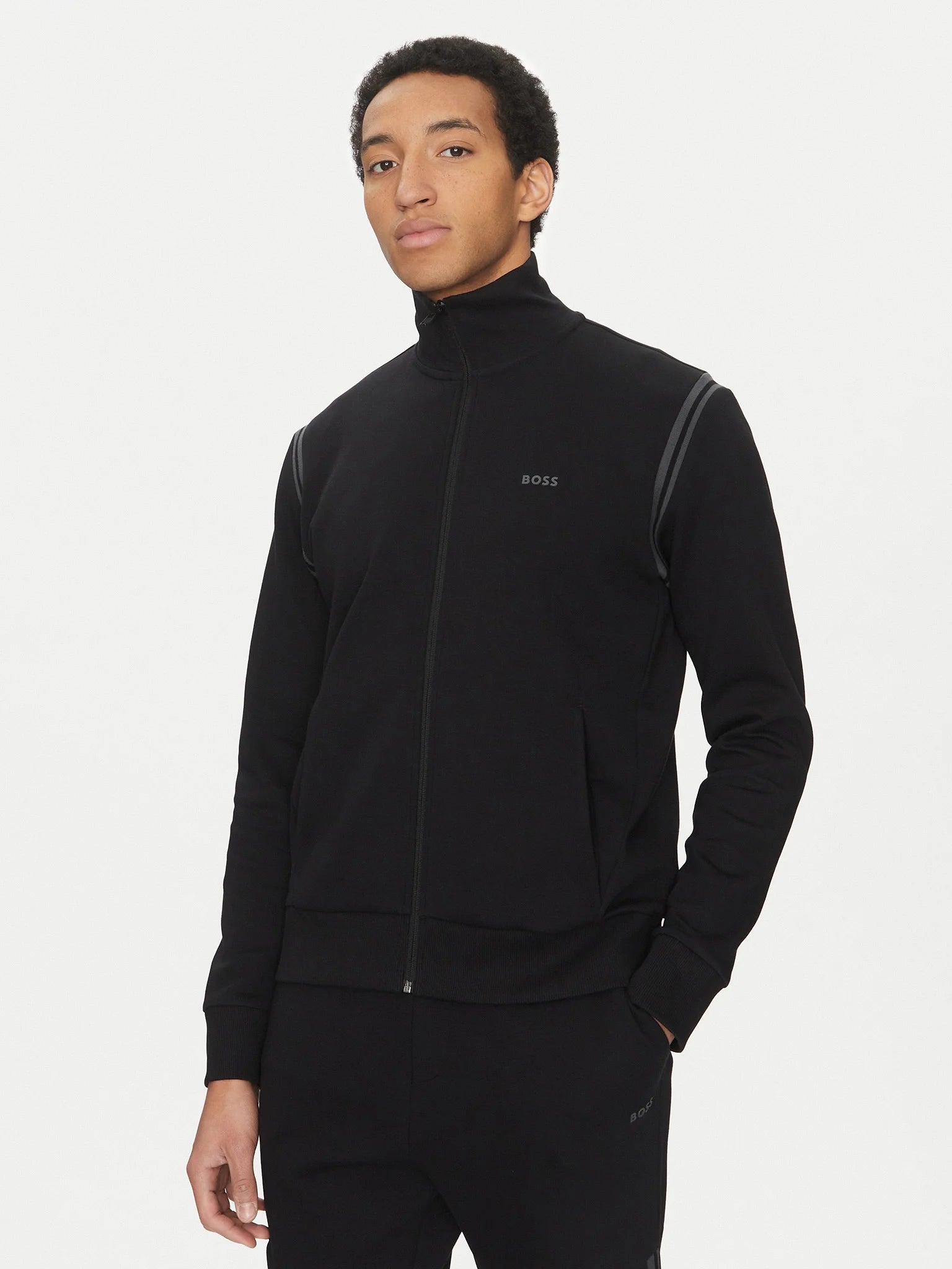 Boss Tracksuit Tracksuitset Black Preto_shot4