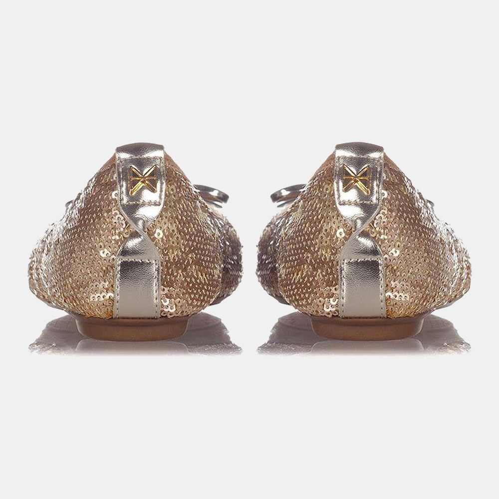 Butterfly Twists Sabrinas Ballet Flats Olivia Gold Lante Ouro Lantejoulas Shot6