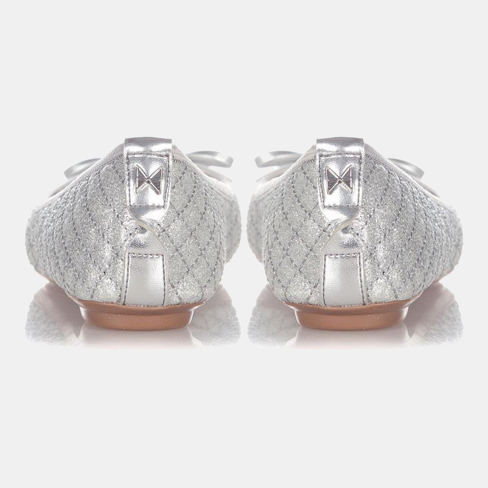 Butterfly Twists Sabrinas Ballet Flats Olivia Silver Gli Prateado Glitter Shot6