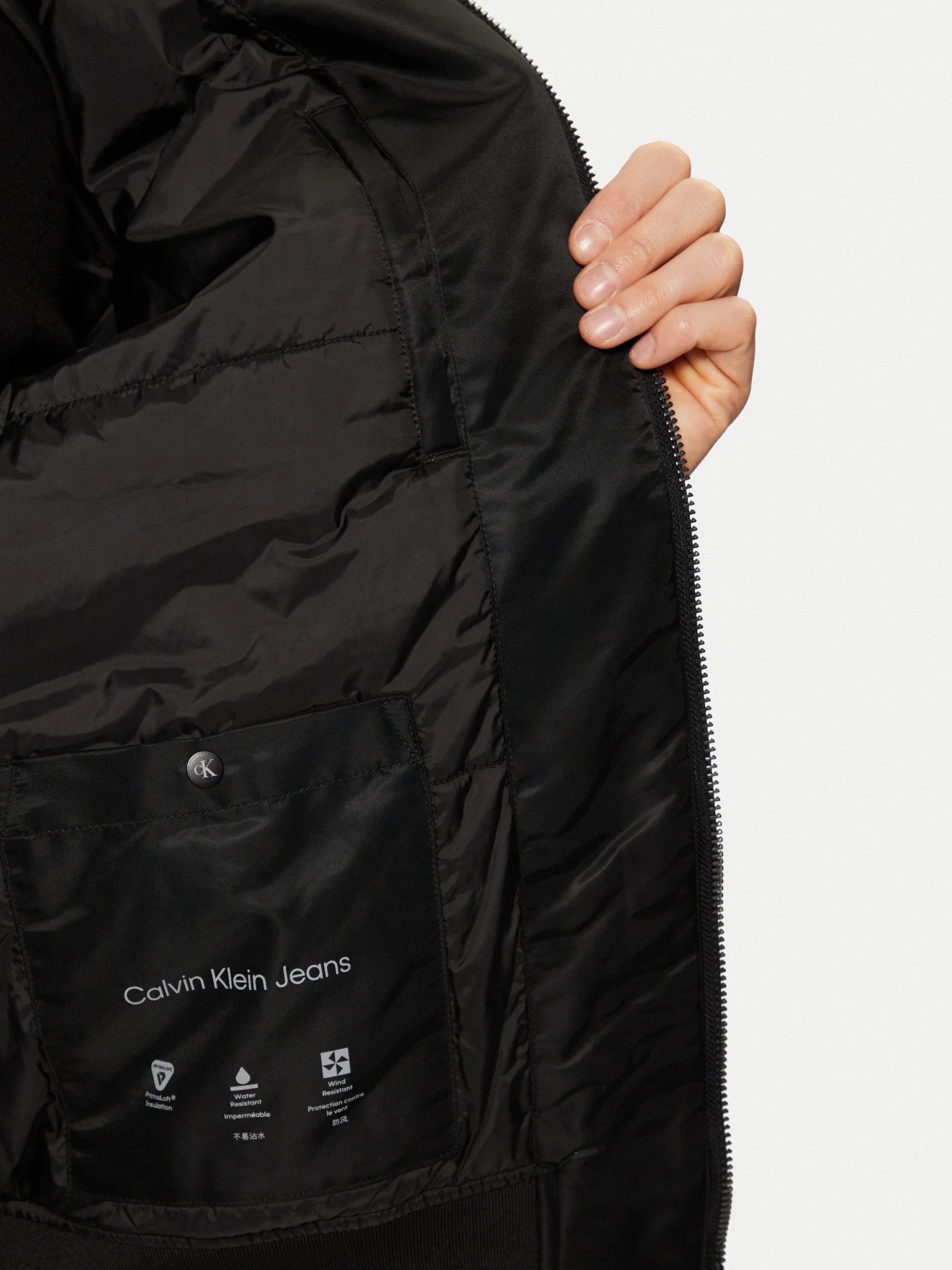 Calvin Klein Blusao Jackets 00040em524 Black Preto_shot2