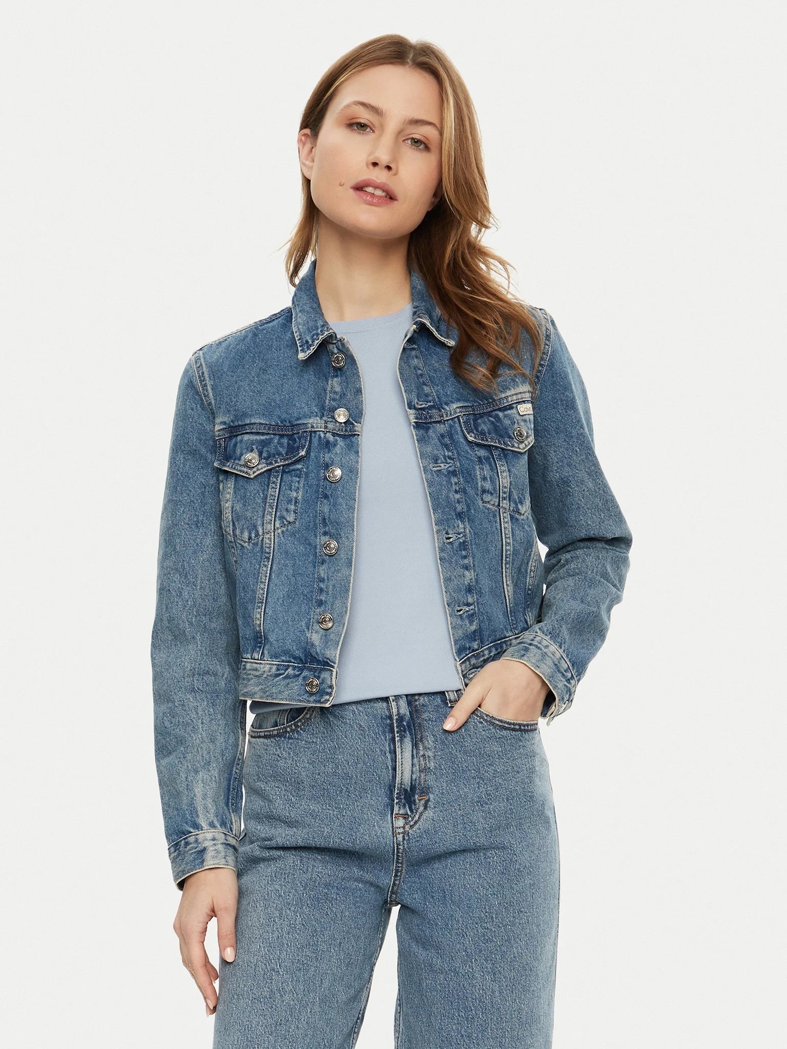 Calvin Klein Blusao Jackets J20j224542 Denim Denim_shot3