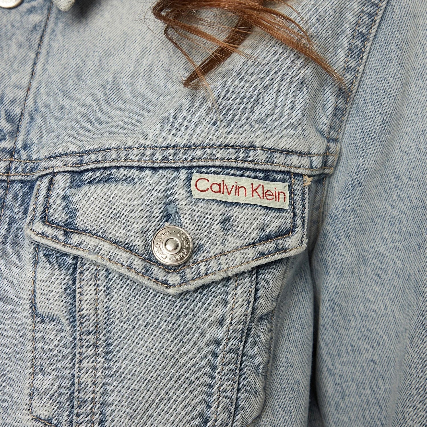 Calvin Klein Blusao Jackets J20j2245441 Light Wash Light Wash_shot3