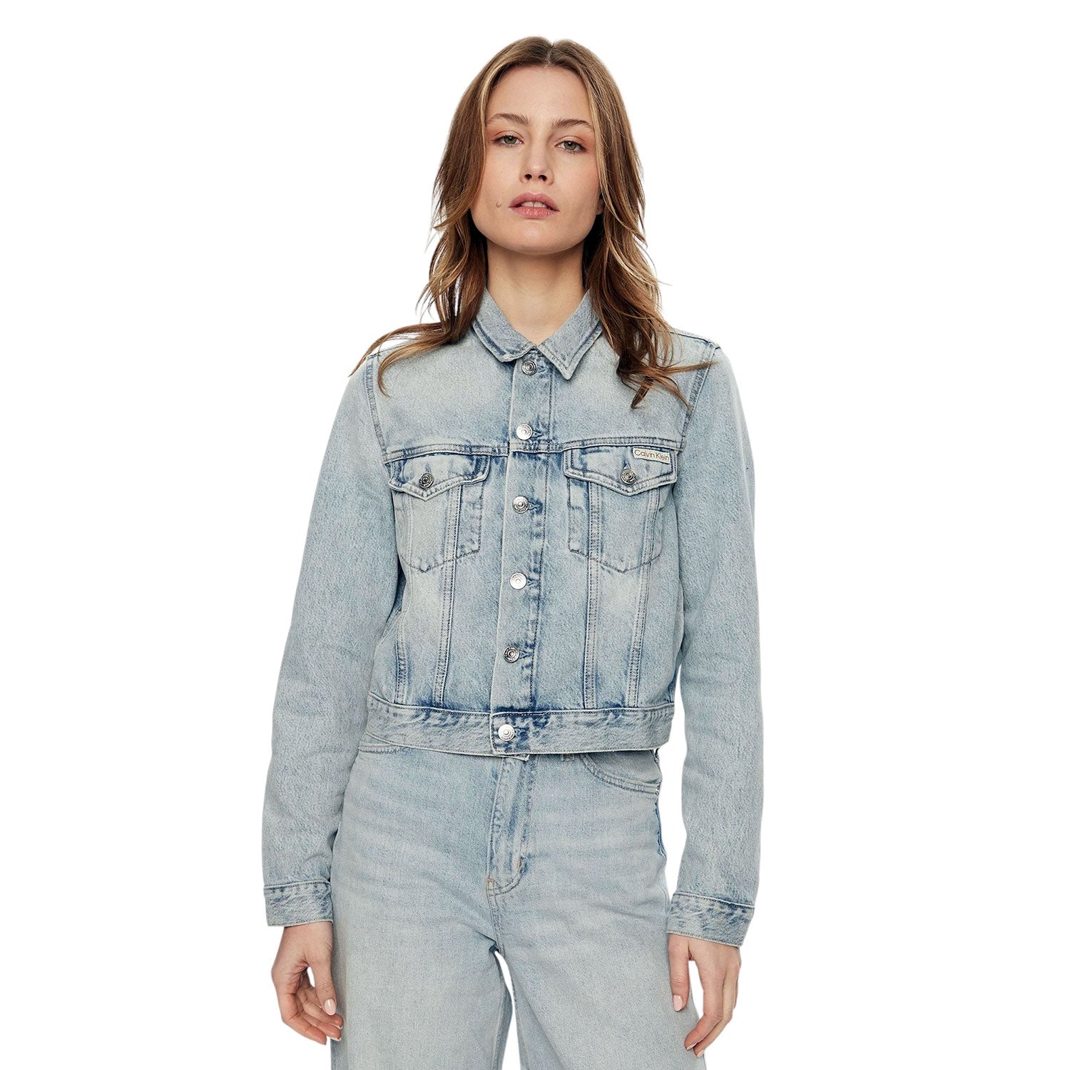 Calvin Klein Blusao Jackets J20j2245441 Light Wash Light Wash_shot4