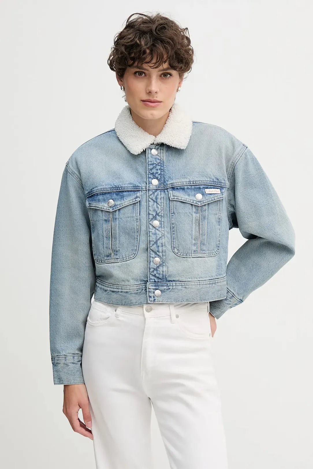 Calvin Klein Blusao Jackets Lv047d736g Light Wash Light Wash_shot2